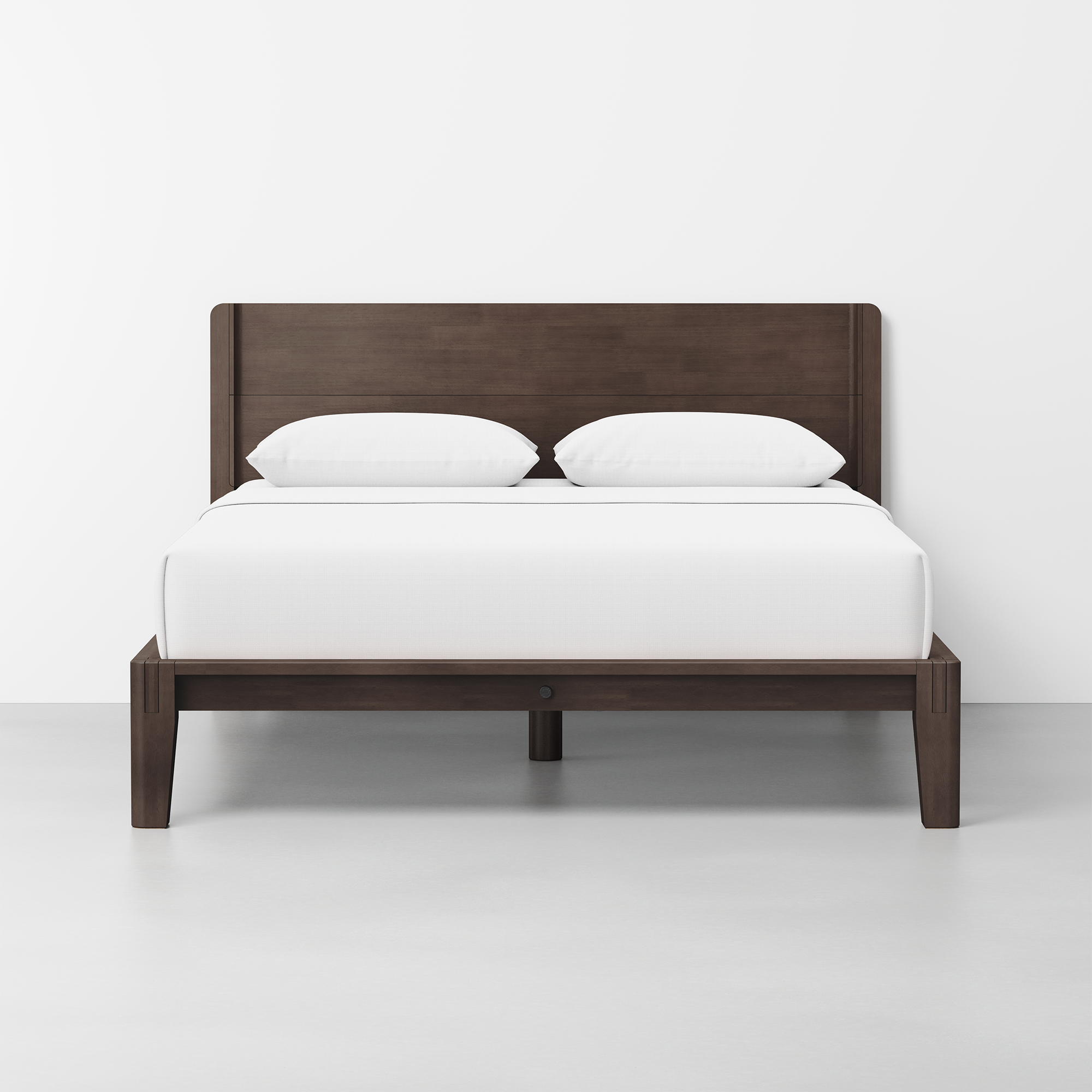 The Bed (Espresso / Headboard) - Render - Front