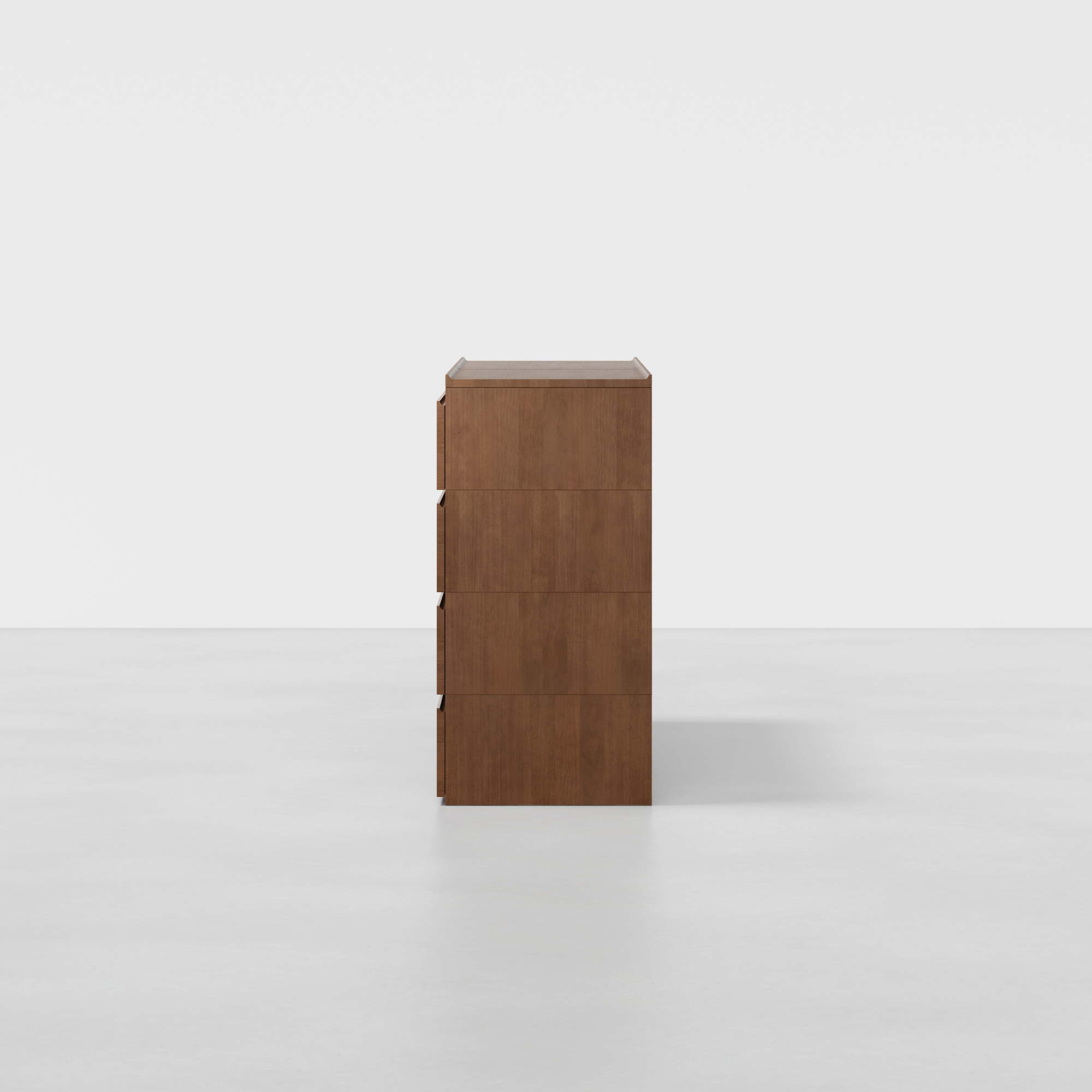 PDP Image: The Dresser (4x2 - Walnut) - Render - Side