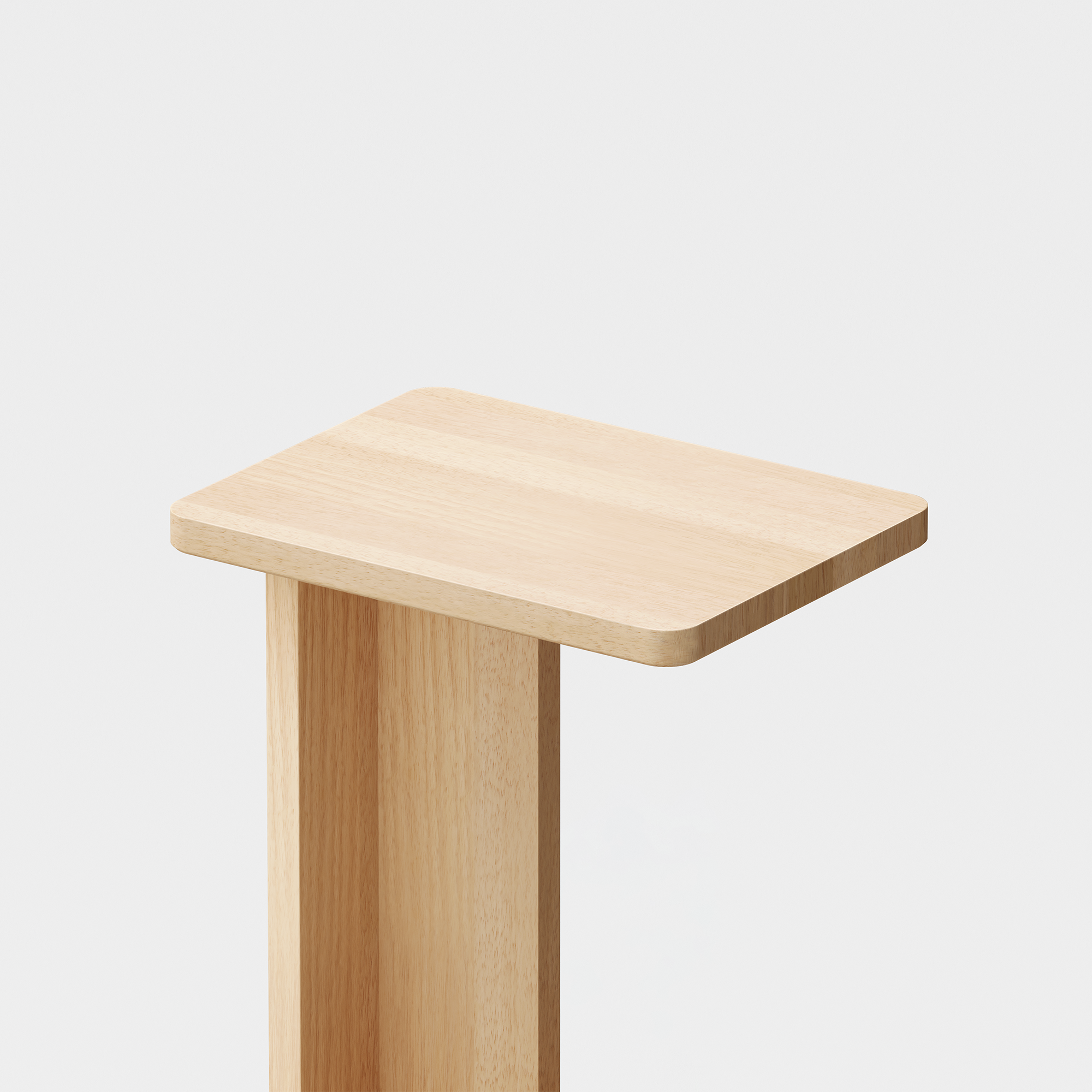 C Side Table (Natural) - Render - Top