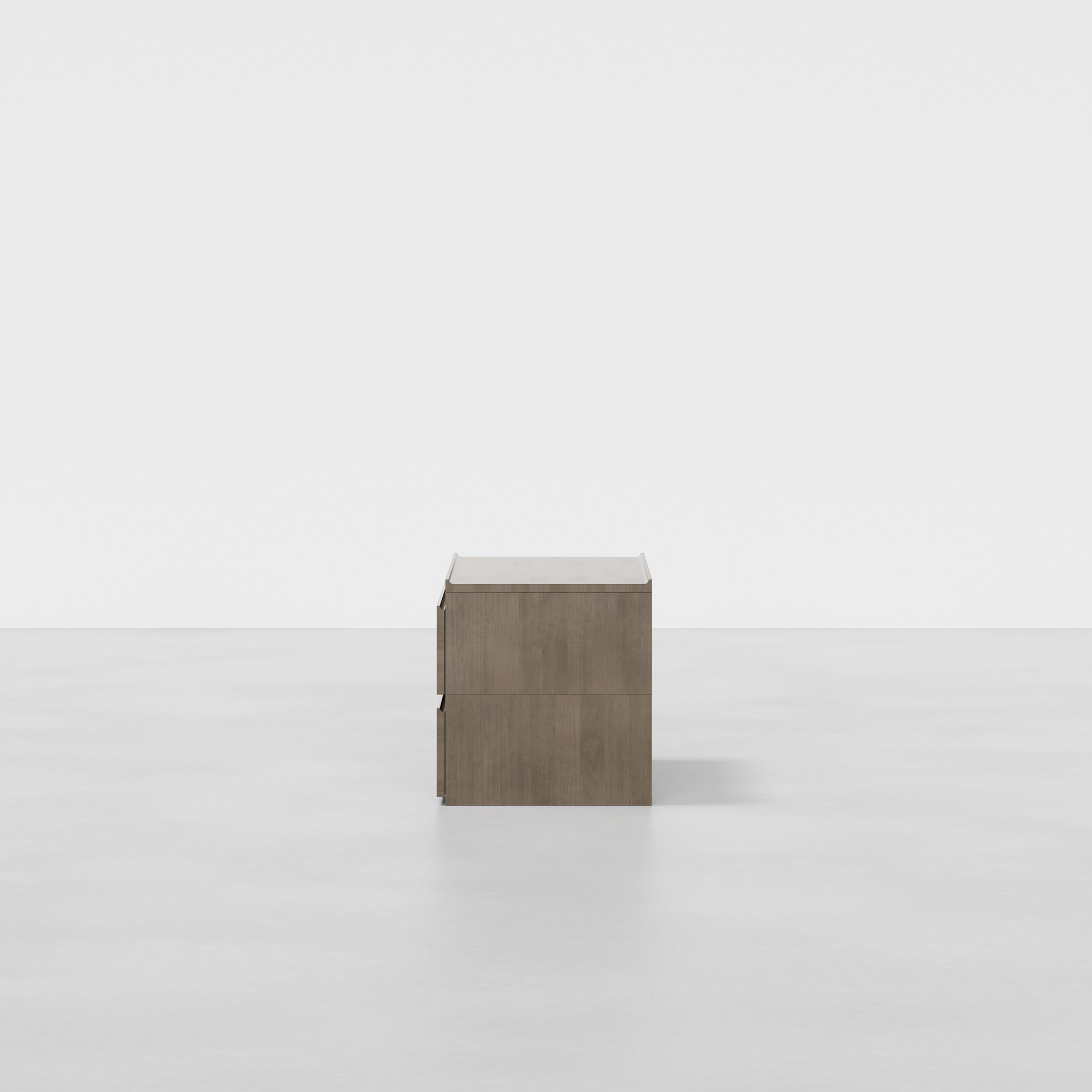 PDP Image: The Dresser (2x1 - Grey) - Render - Side