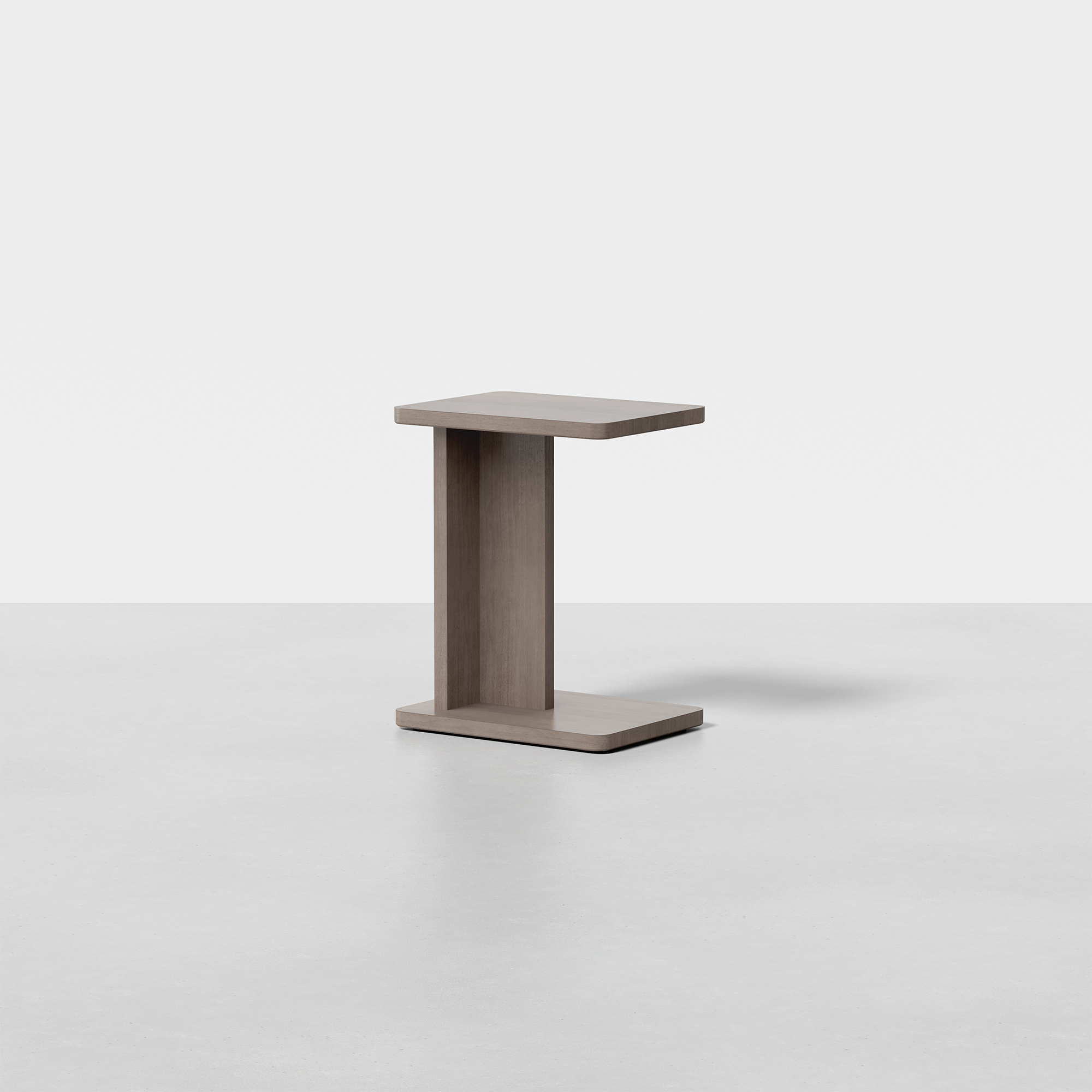C Side Table (Grey) - Render - Angled