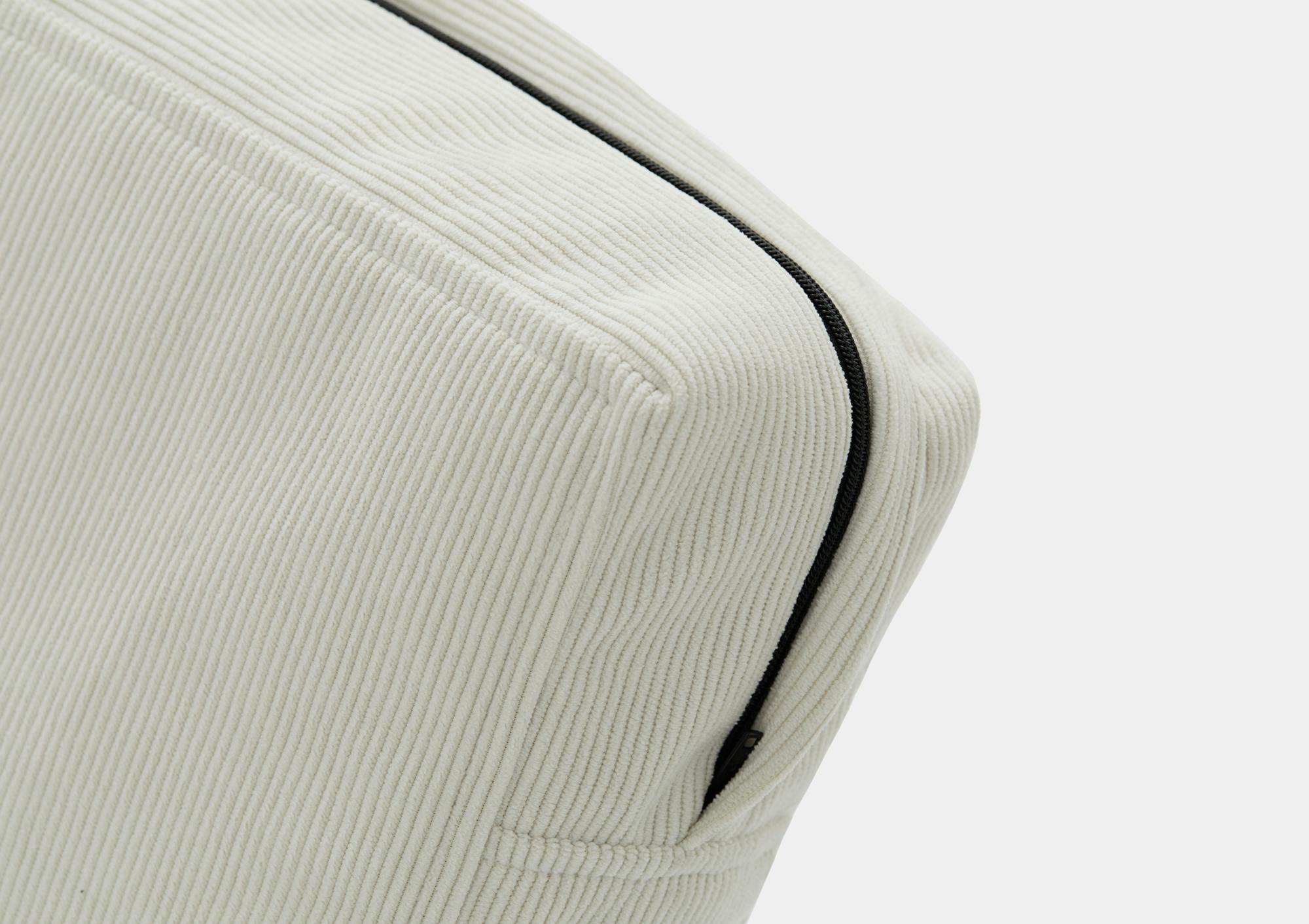 The PillowBoard Cover (Ivory / Corduroy) - Render - Corner Detail