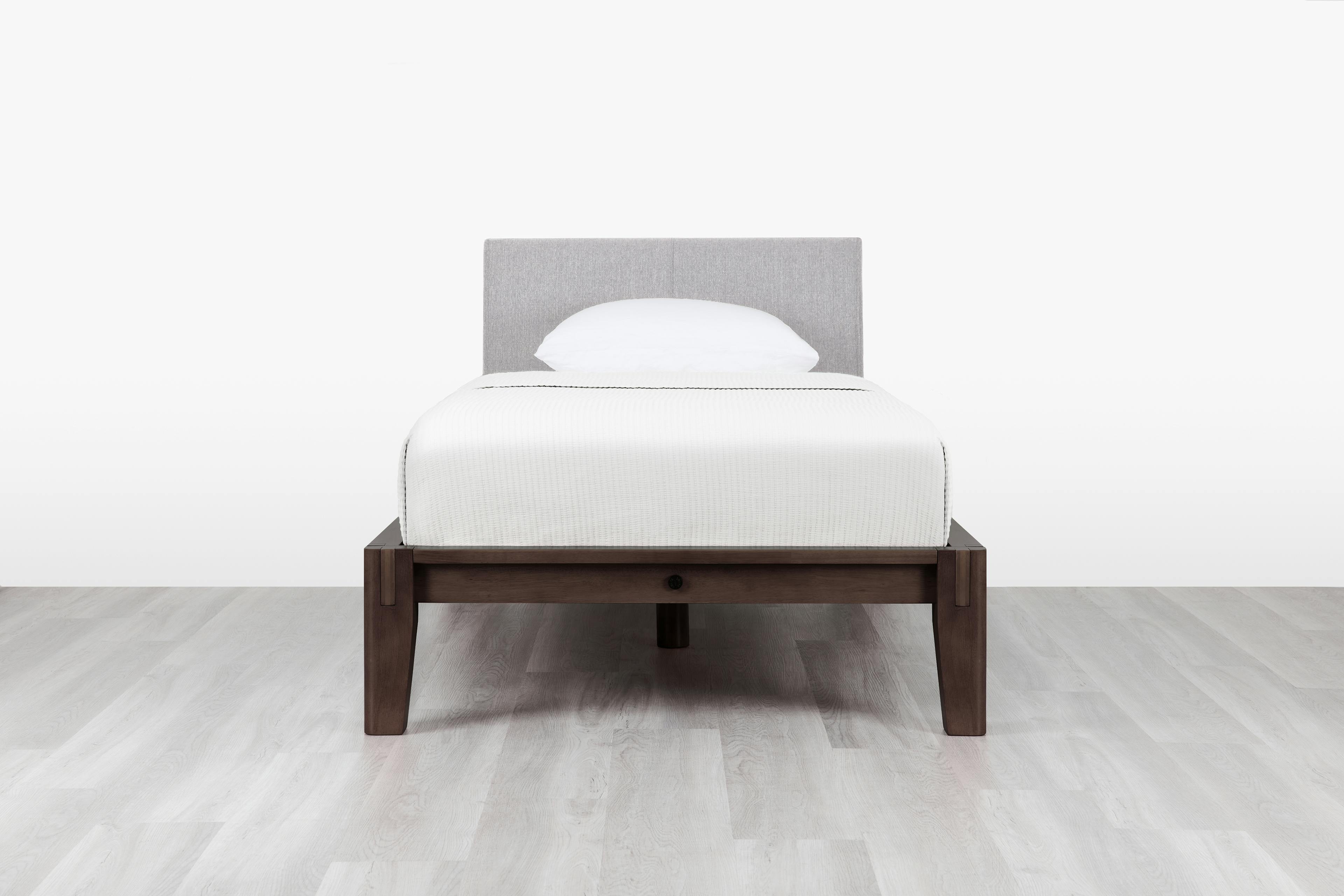 The Bed (Twin / Espresso / Fog Grey) - Front - 3:2
