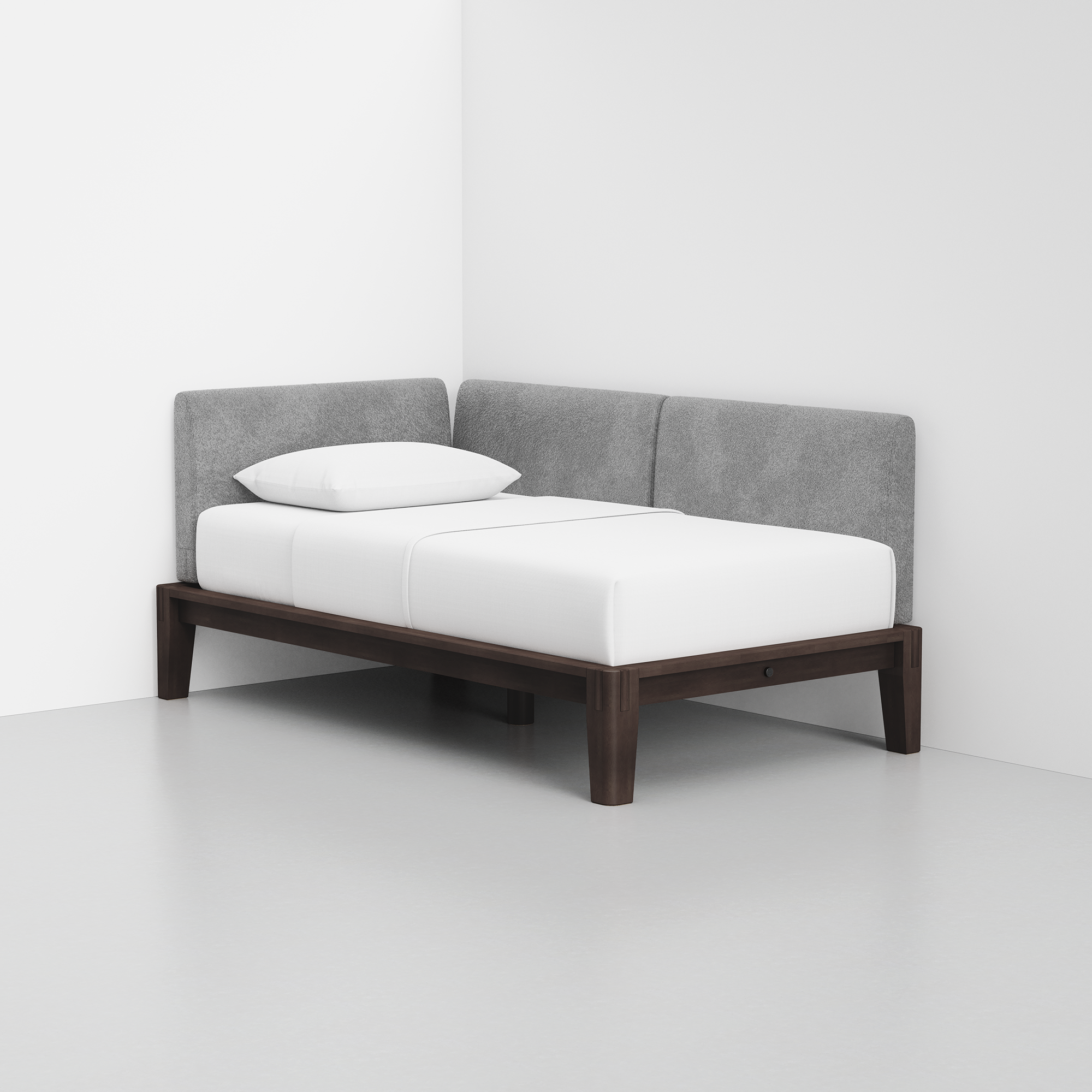 PDP Image: The Daybed (Espresso / Pewter) - Rendering - Front