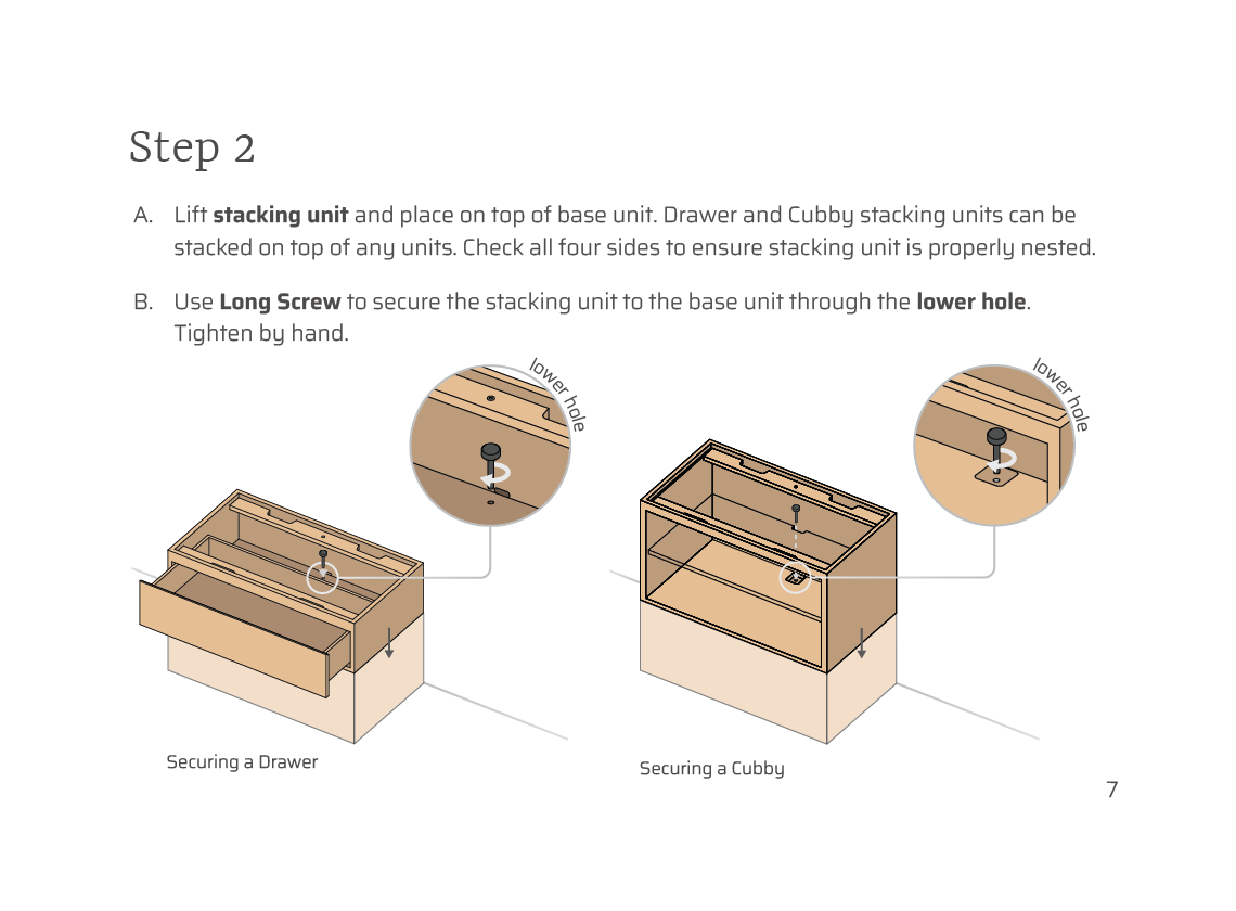 Thuma The Dresser Assembly Instructions Step 2