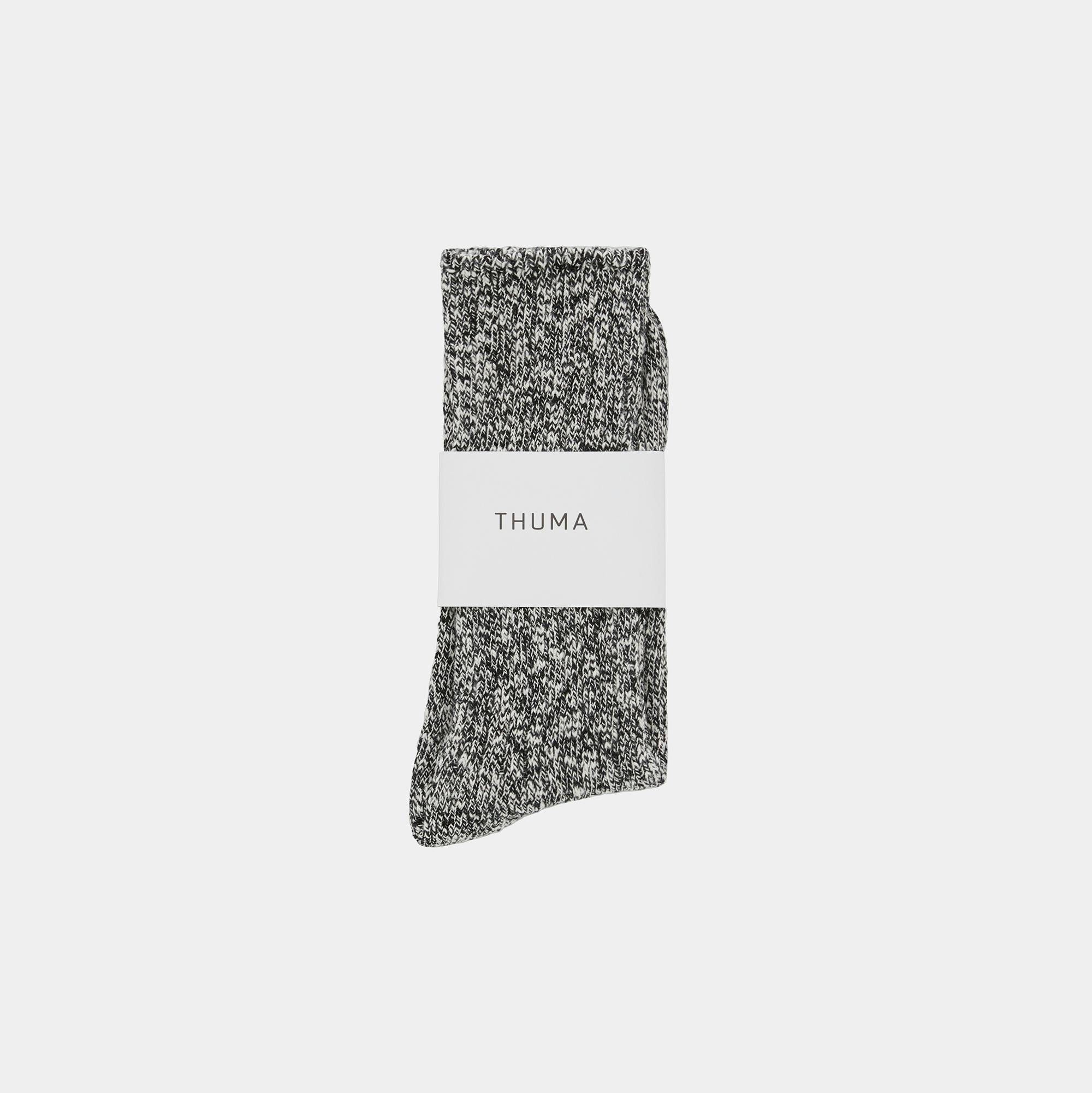 Crew Socks (Heathered Charcoal) - Render - Front