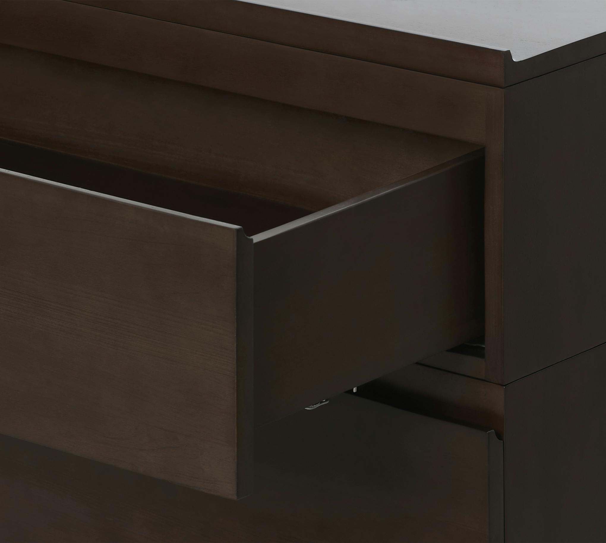 The Dresser (Espresso / 2x1) - Open Drawer Detail 