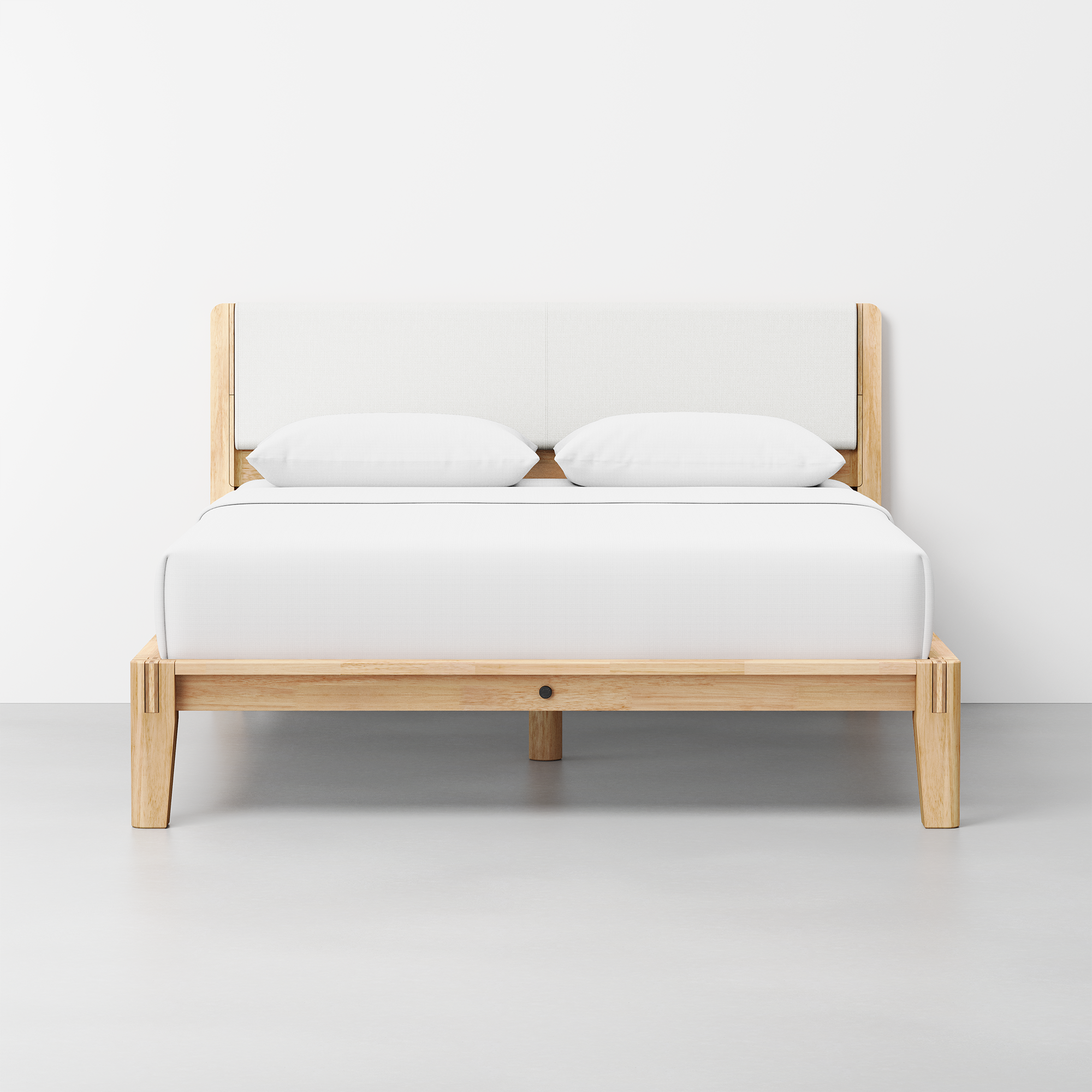 The Bed (Natural / HB Cushion Light Linen) - Render - Front