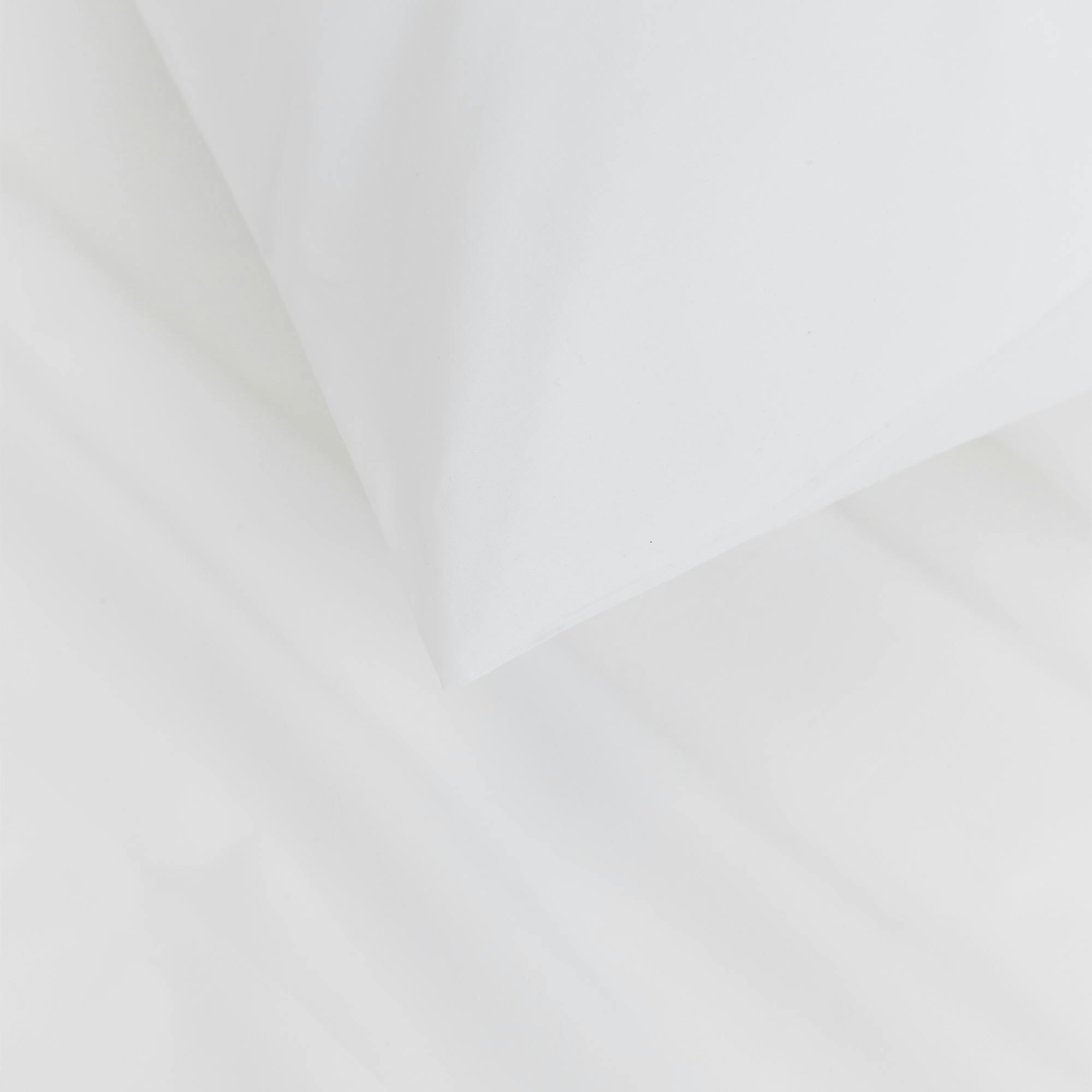 Cotton Percale Sheet Set (White) - Corner