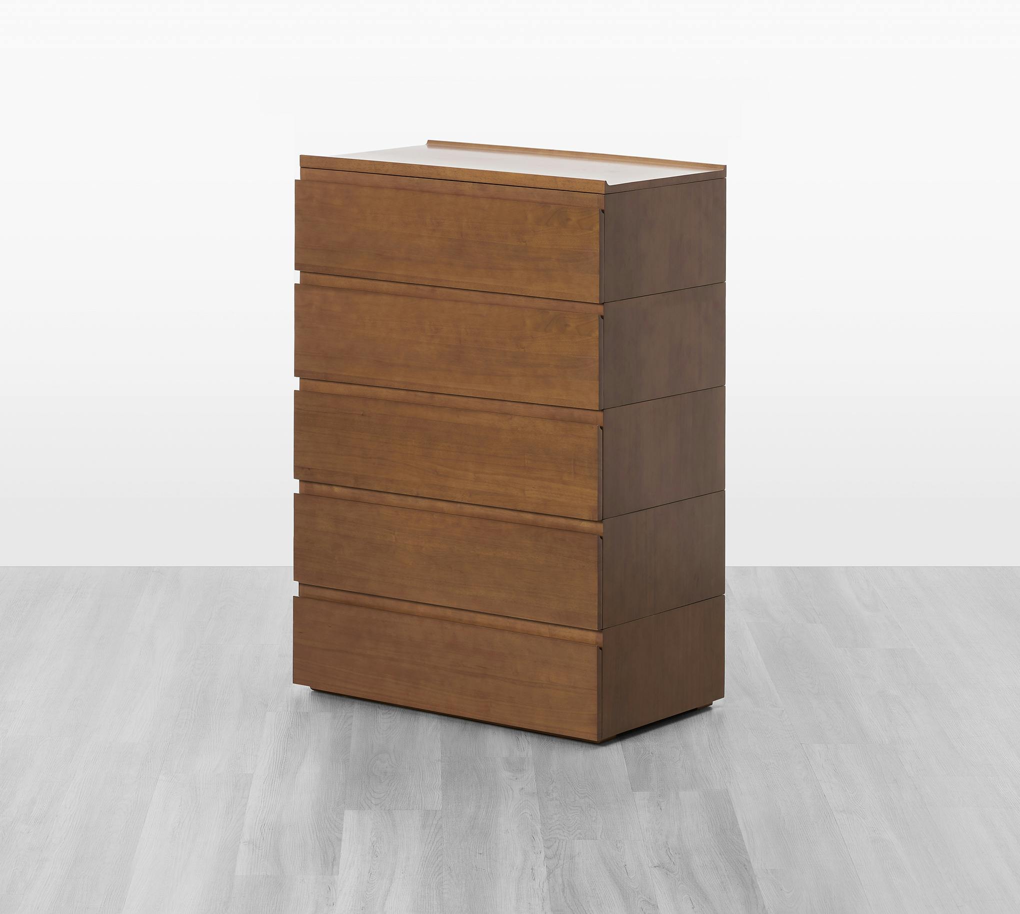 The Dresser (Walnut / 5x1) - Angled 