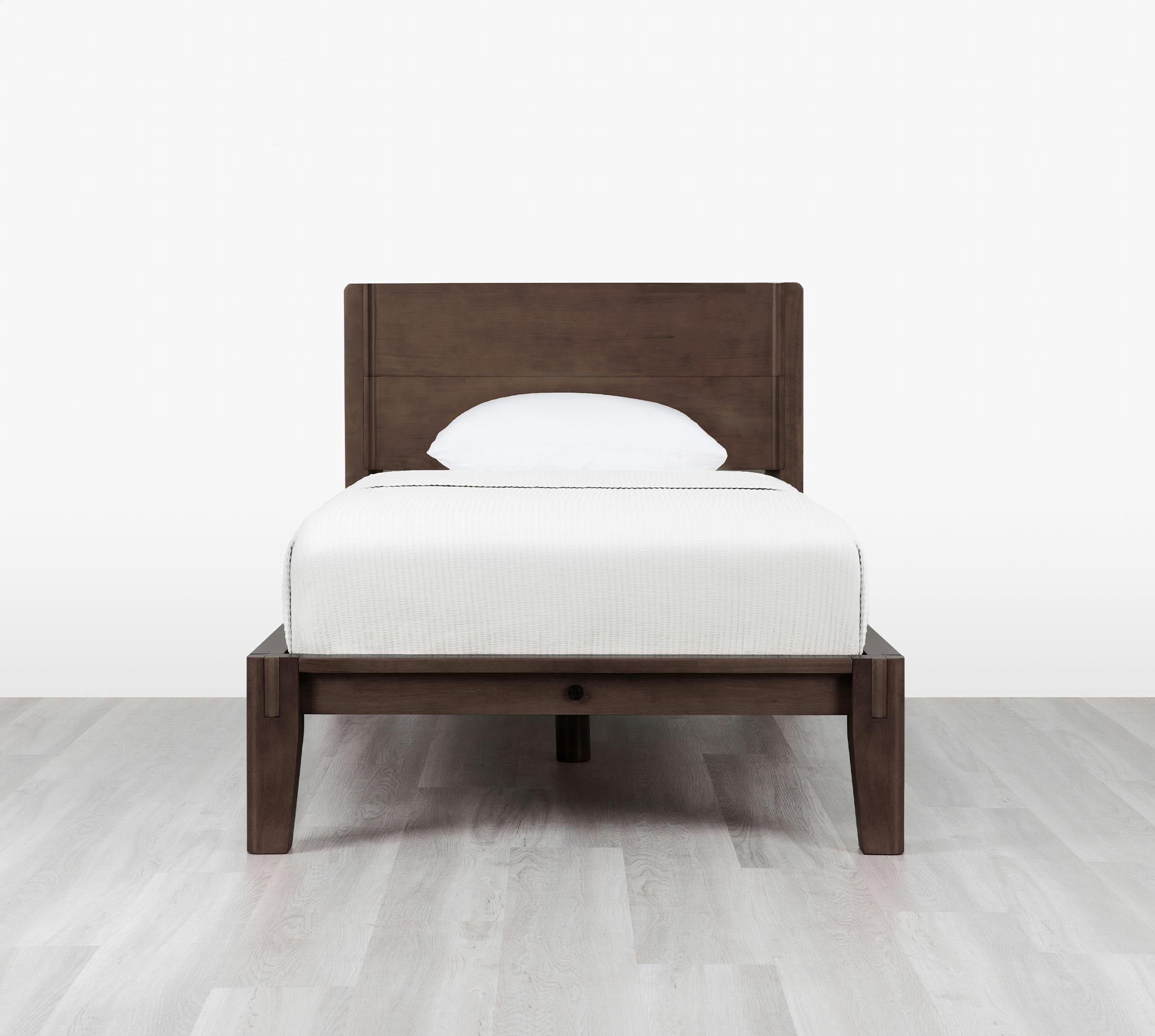 The Bed (Twin / Espresso / Headboard) - Front