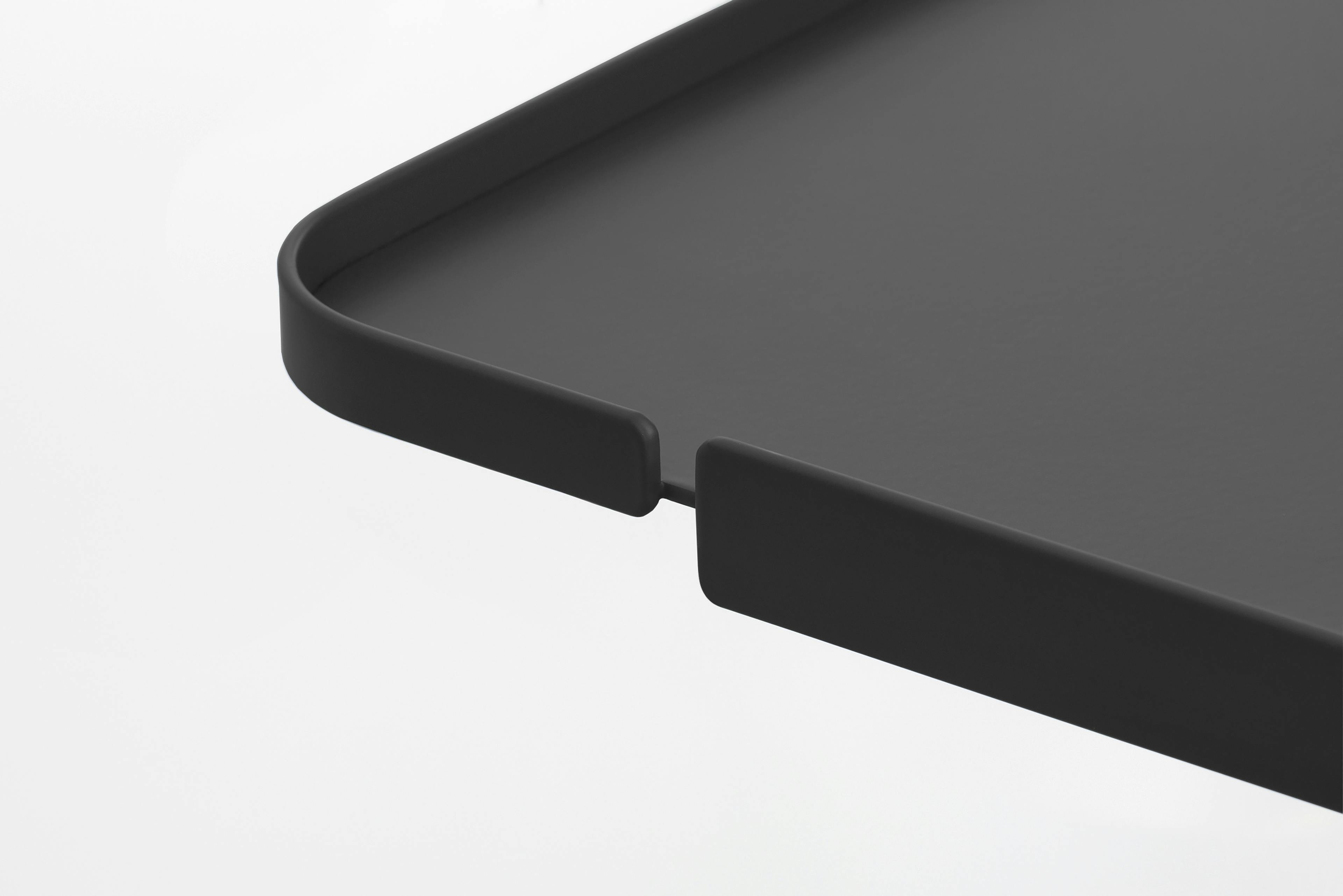 The Tray in Matte Black Detail View