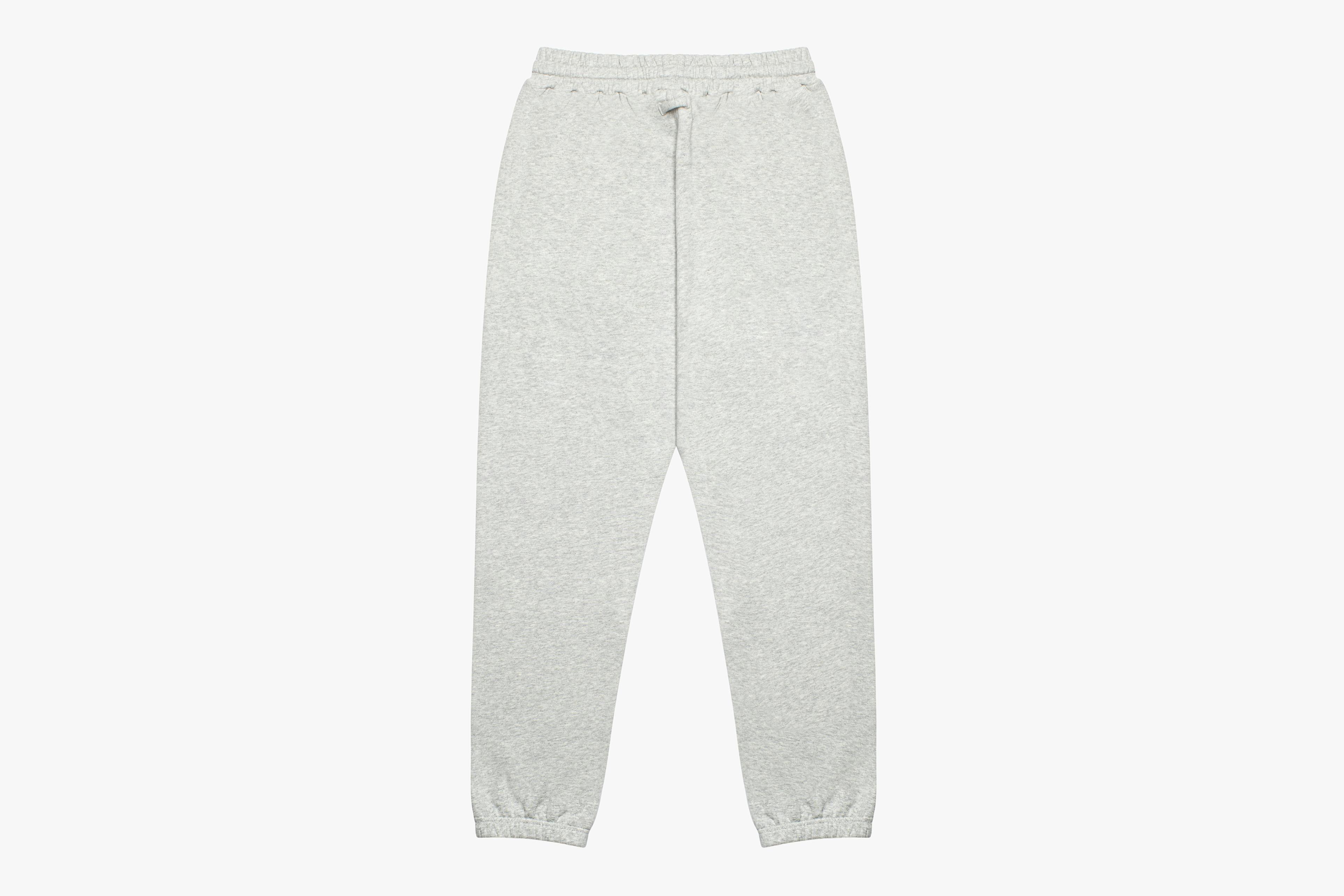 Back View of Thuma Lounge Leisure Sweatpants in Grey for Women