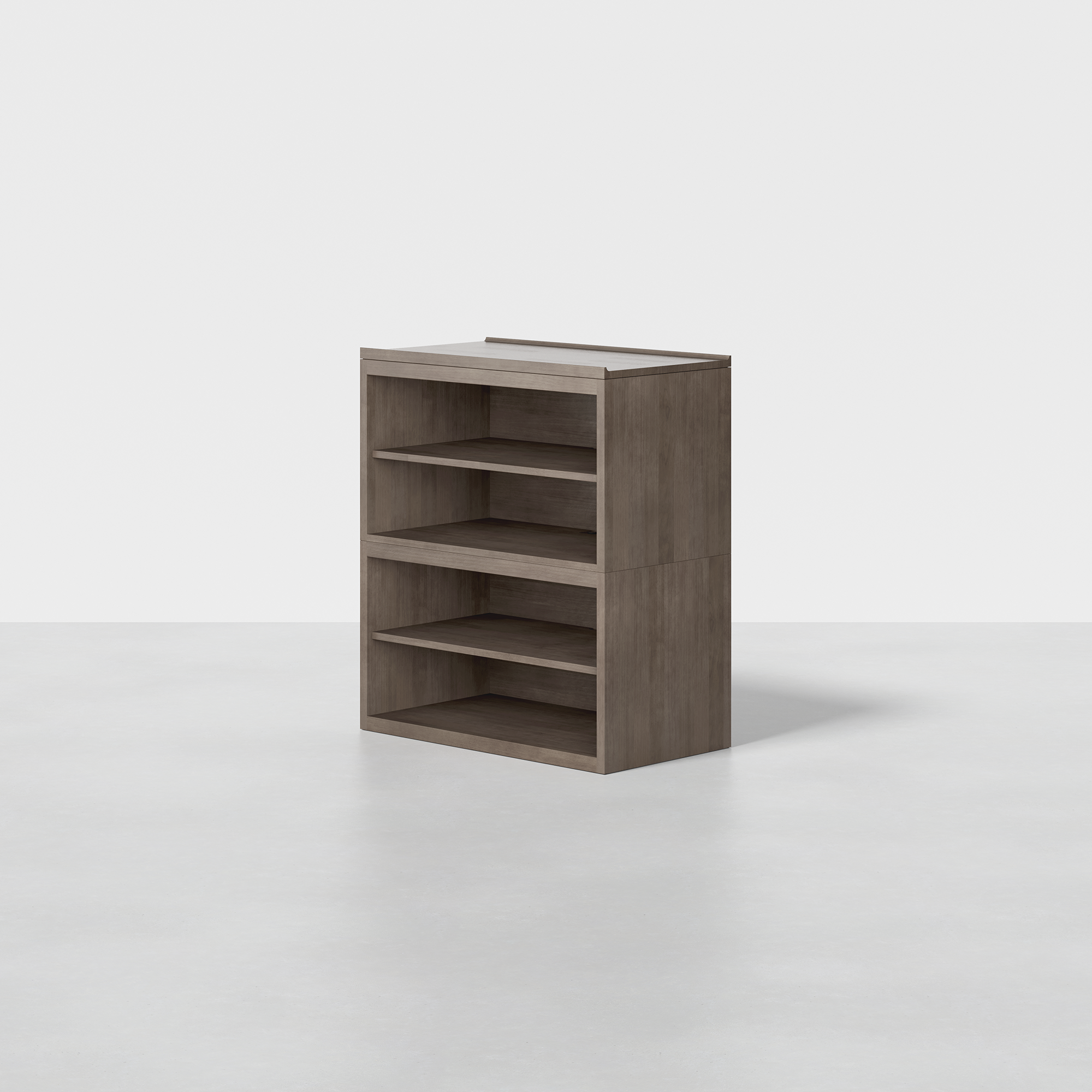 Open Storage (Grey / 4x1) - Render - Angled