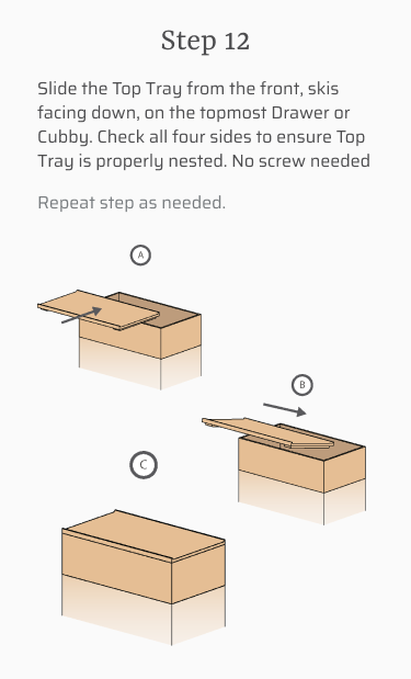 Thuma The Dresser Assembly Instructions Step 12
