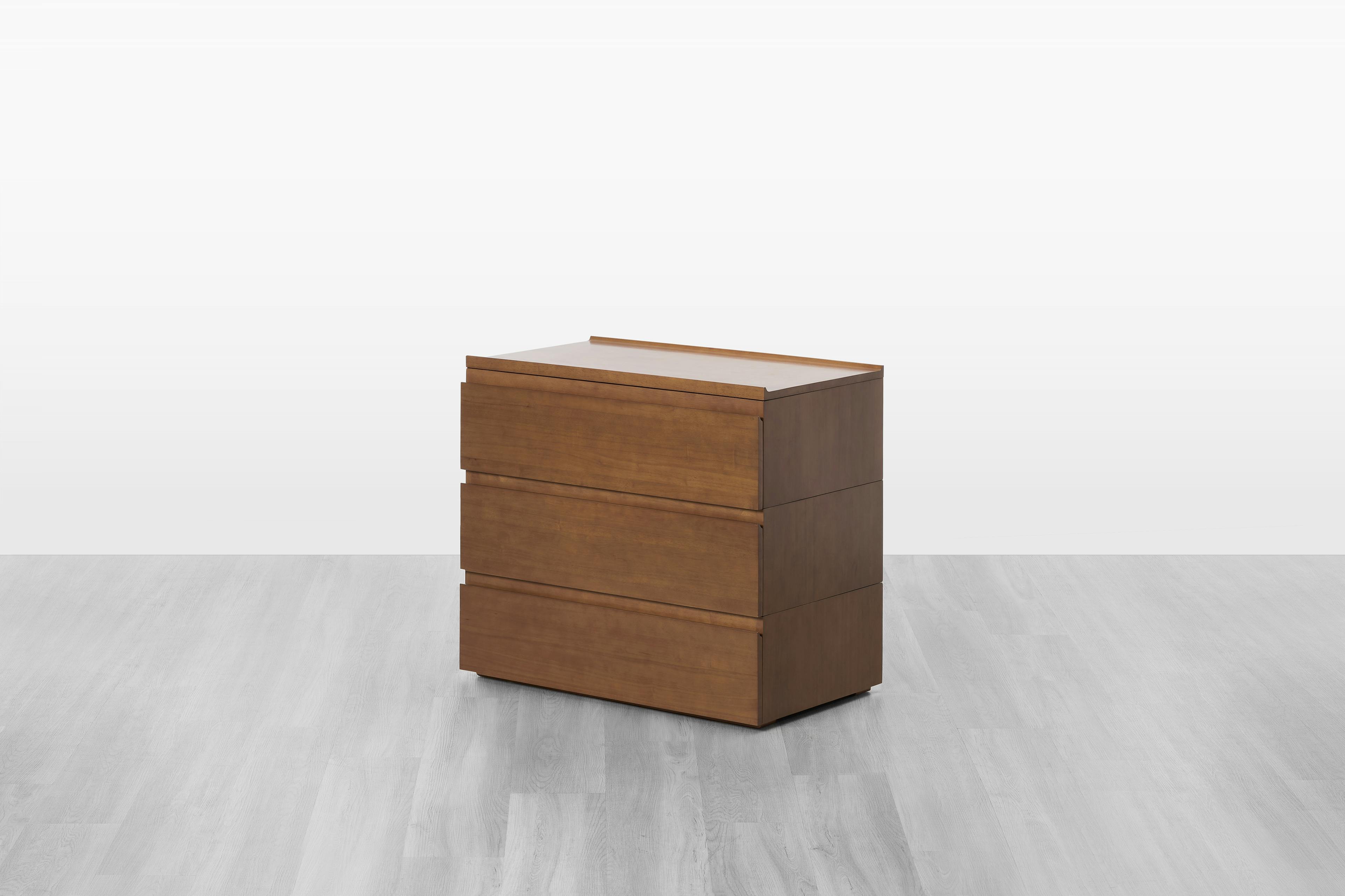 The Dresser 3x1 in Walnut Finish, Angled View