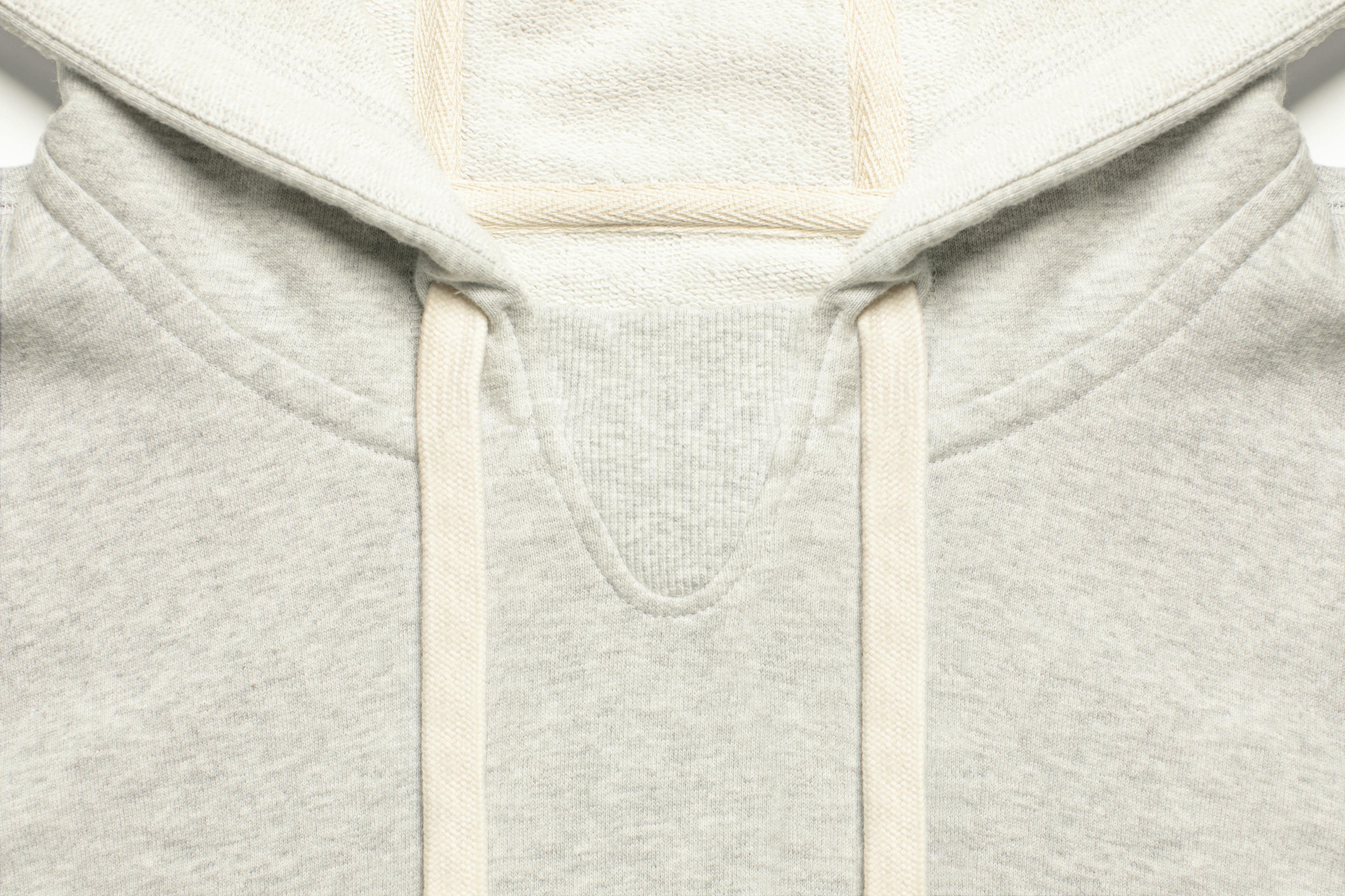 Hoodie in Oatmeal Color Detail View