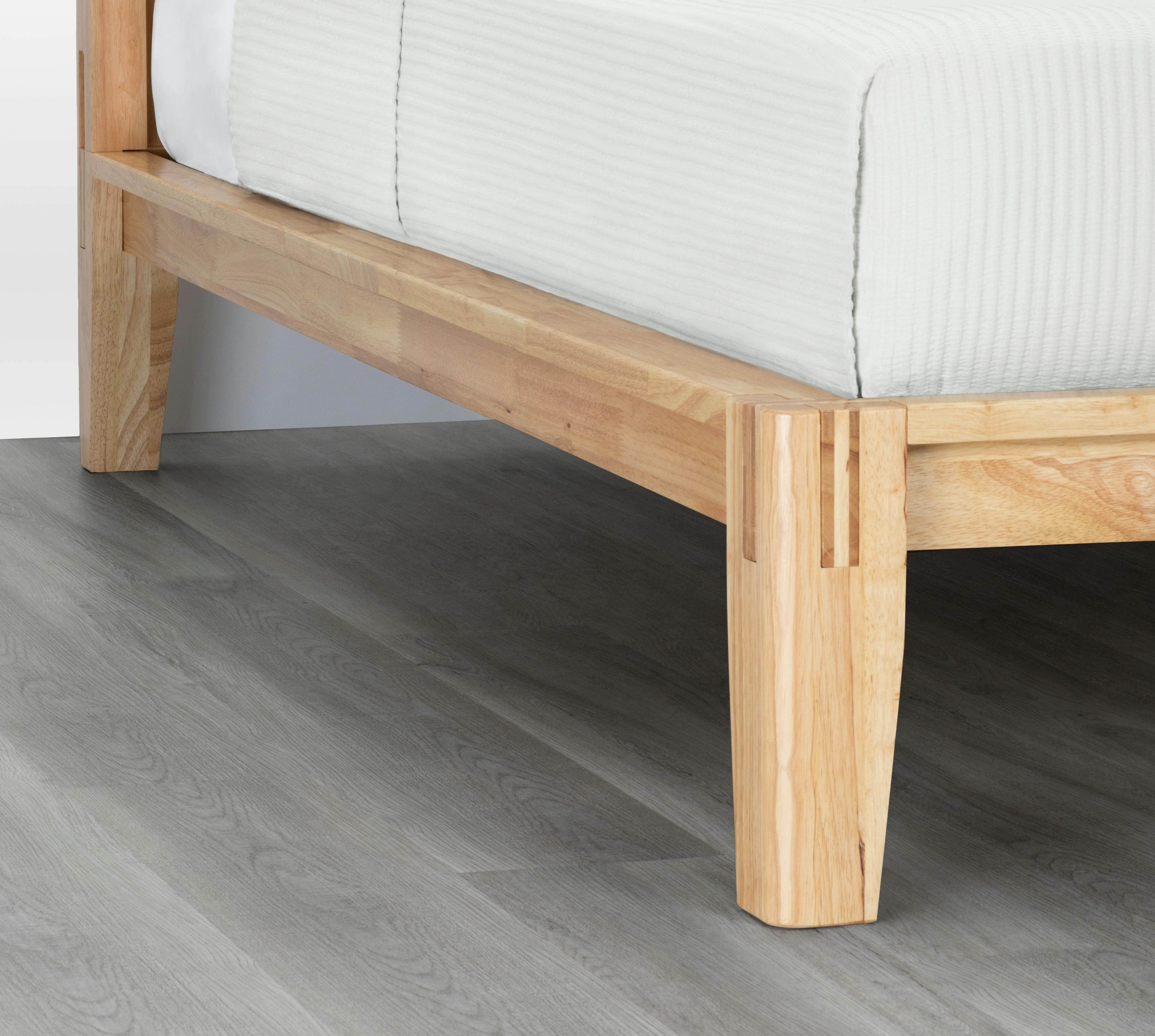 The Bed (Twin / Natural / Headboard) - Foot Detail 