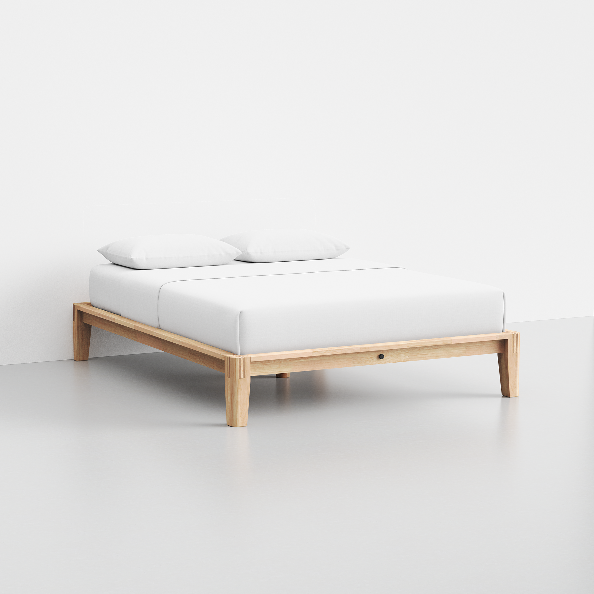 The Bed (Natural / Frame) - Render - Angled