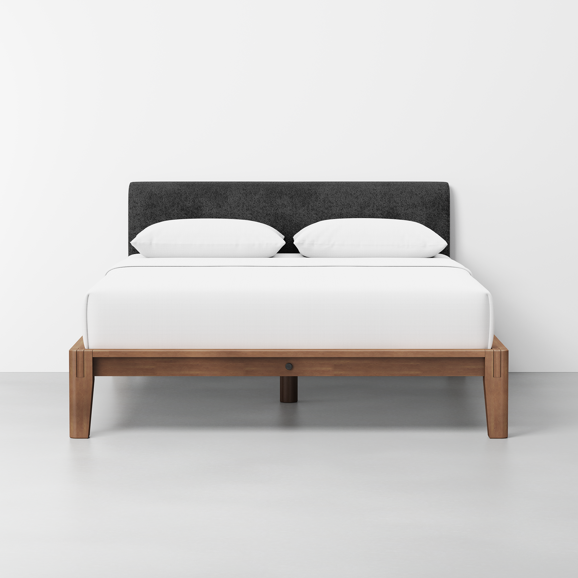 The Bed (Walnut / Graphite) - Render - Front
