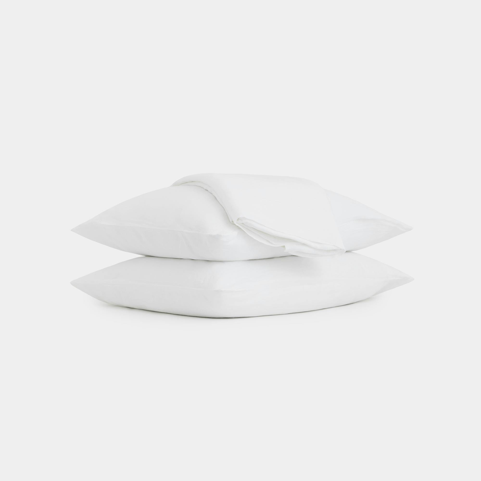 Linen Sheet Set (White) - Stacked