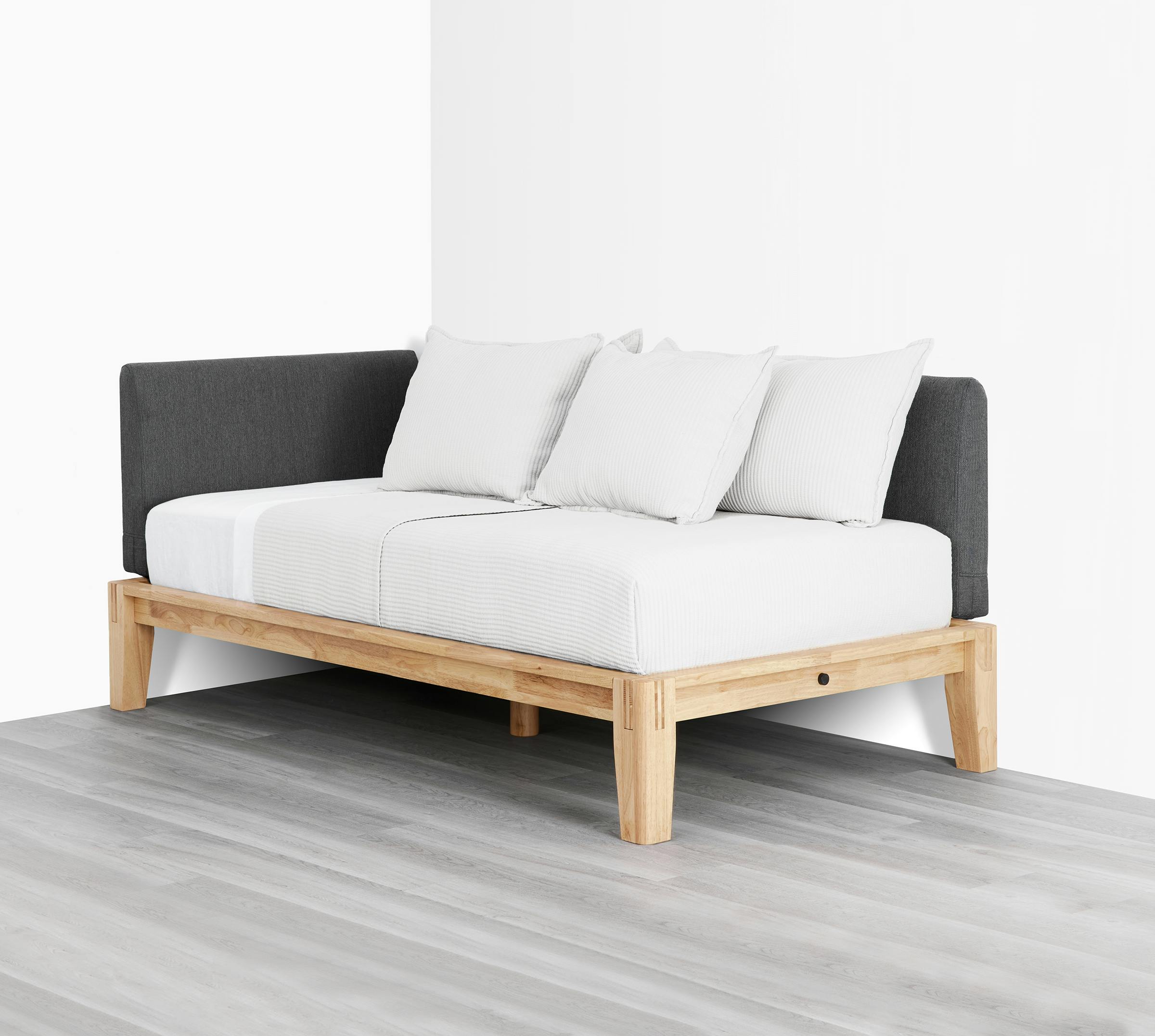 The Bed (Daybed / Natural / Dark Charcoal) - Diagonal 3