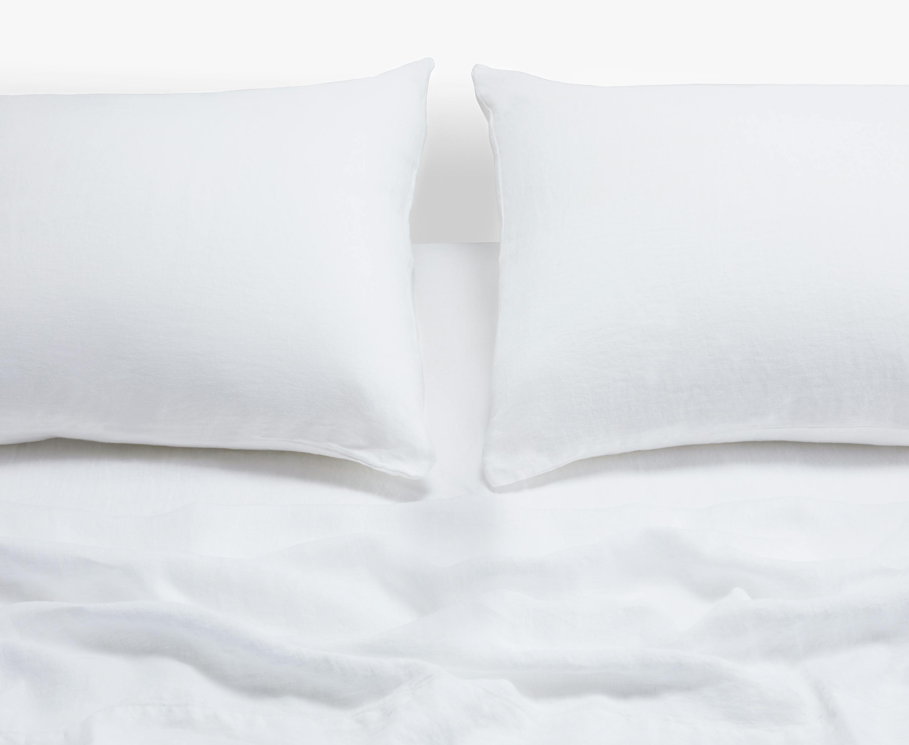 Linen Sheet Set (White) - Pillowcase and Sheet set 