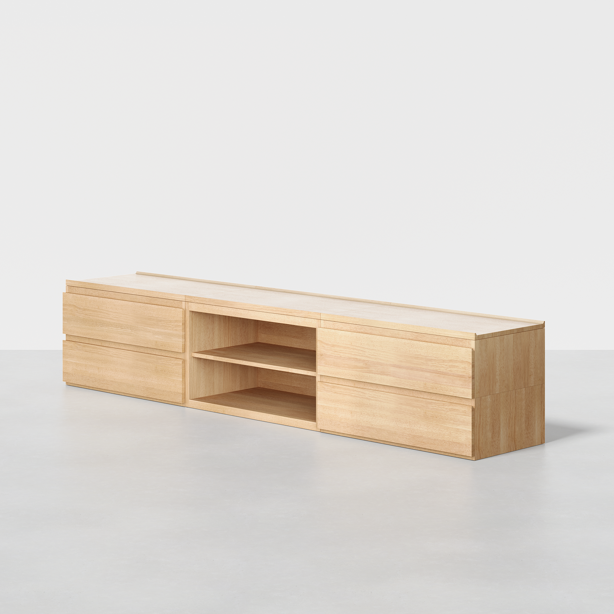 The Credenza (Natural / 2x3) - Render - Angled