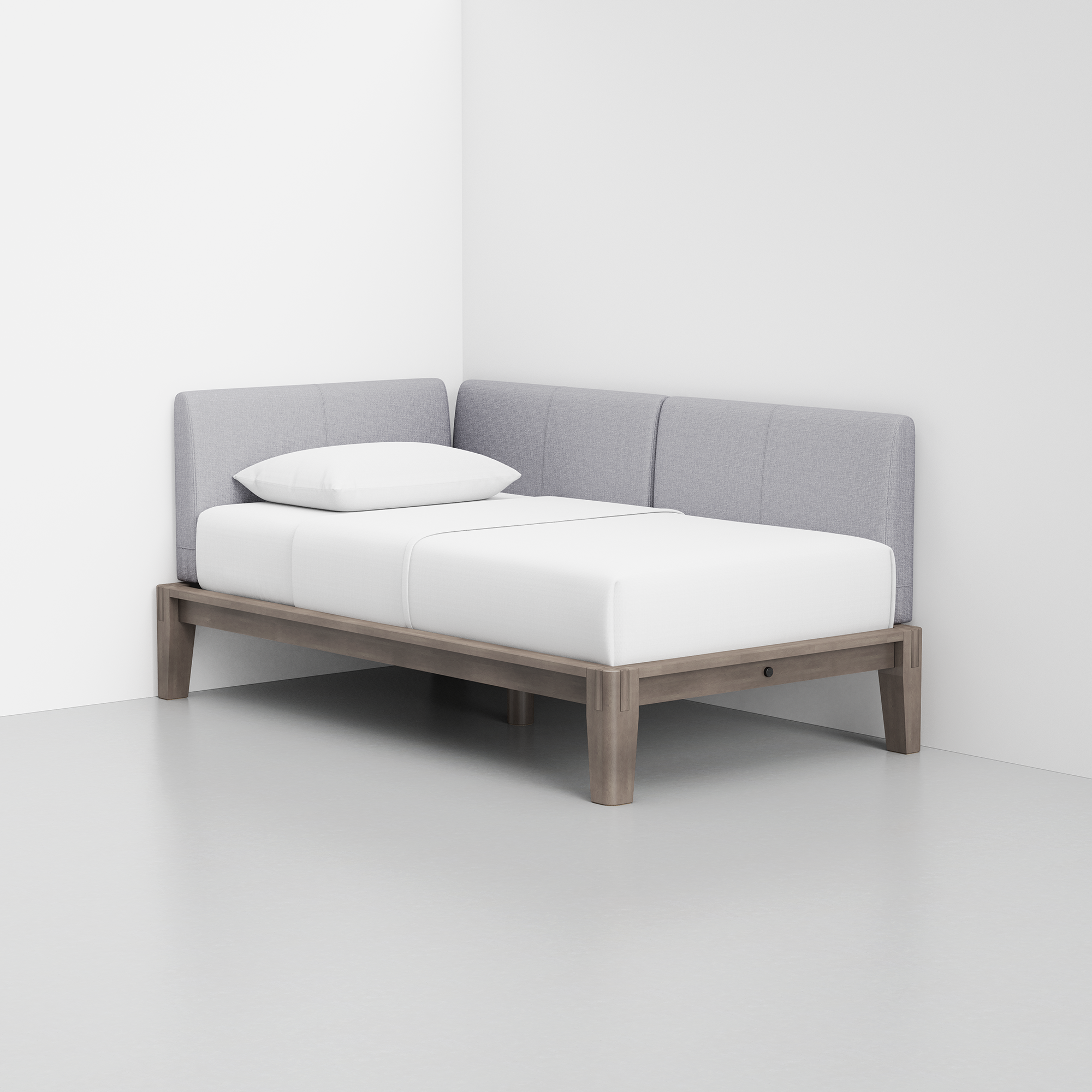 PDP Image: The Daybed (Grey / Fog Grey) - Rendering - Front
