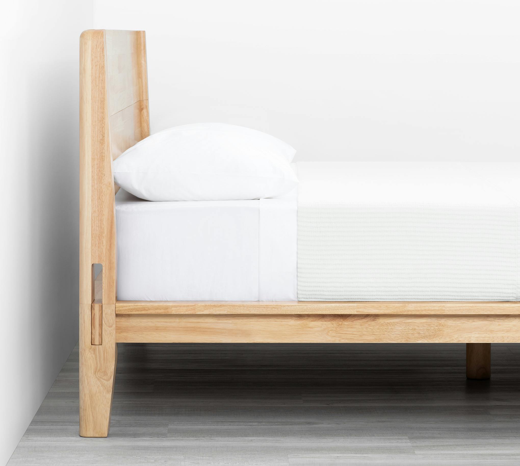 The Bed (Twin / Natural / Headboard) - Side