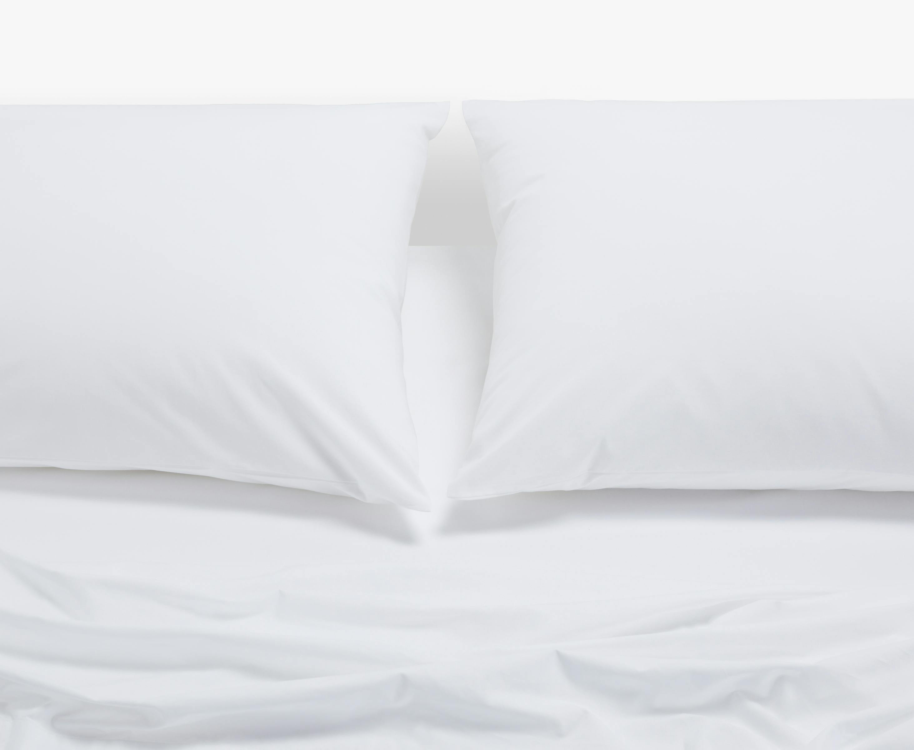 Percale Suite Sheet Set (White) - Pillowcase and Sheet 
