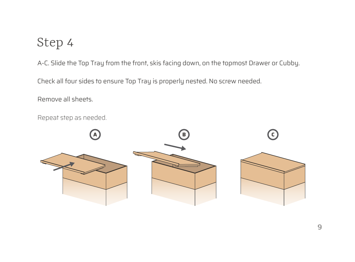Thuma The Dresser Assembly Instructions Step 4