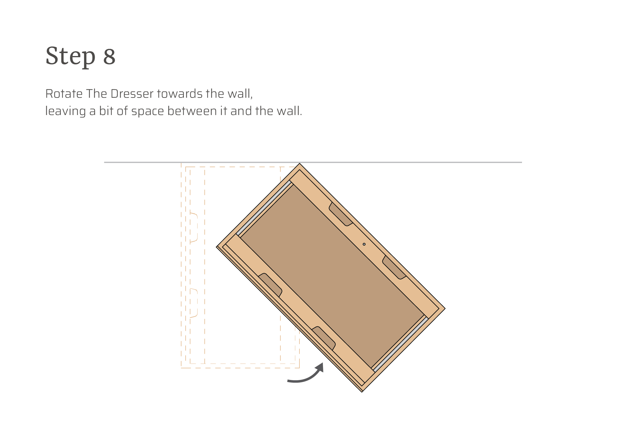 Thuma The Dresser Assembly Instructions Step 8