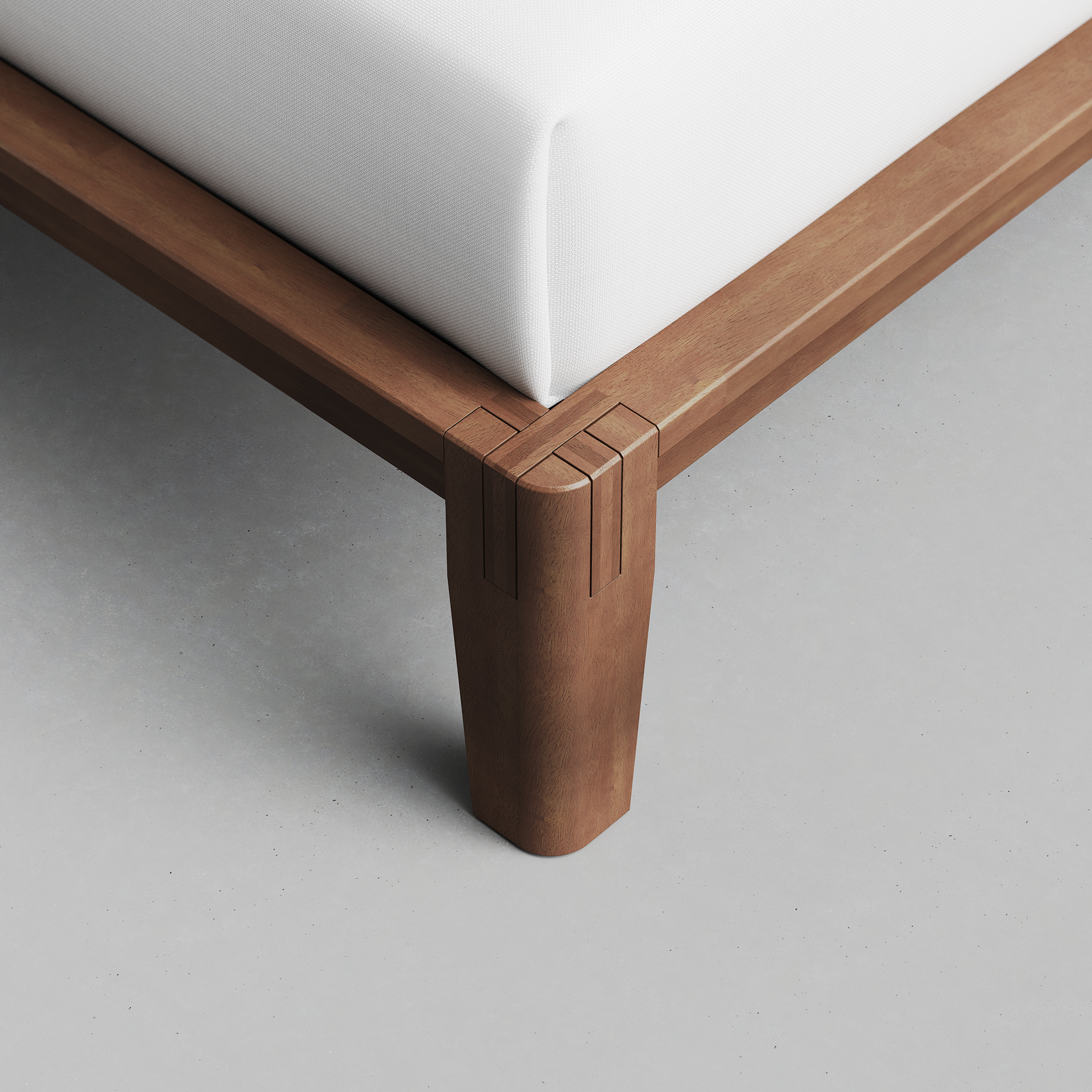 The Bed (Walnut) - Render - Joint Detail