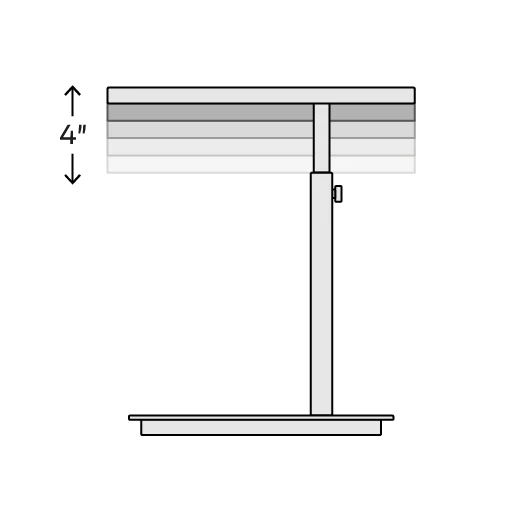 The Side Table (Adjustable) Schematic