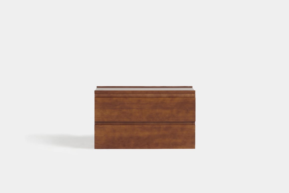 The Two-Drawer Nightstand, in Walnut