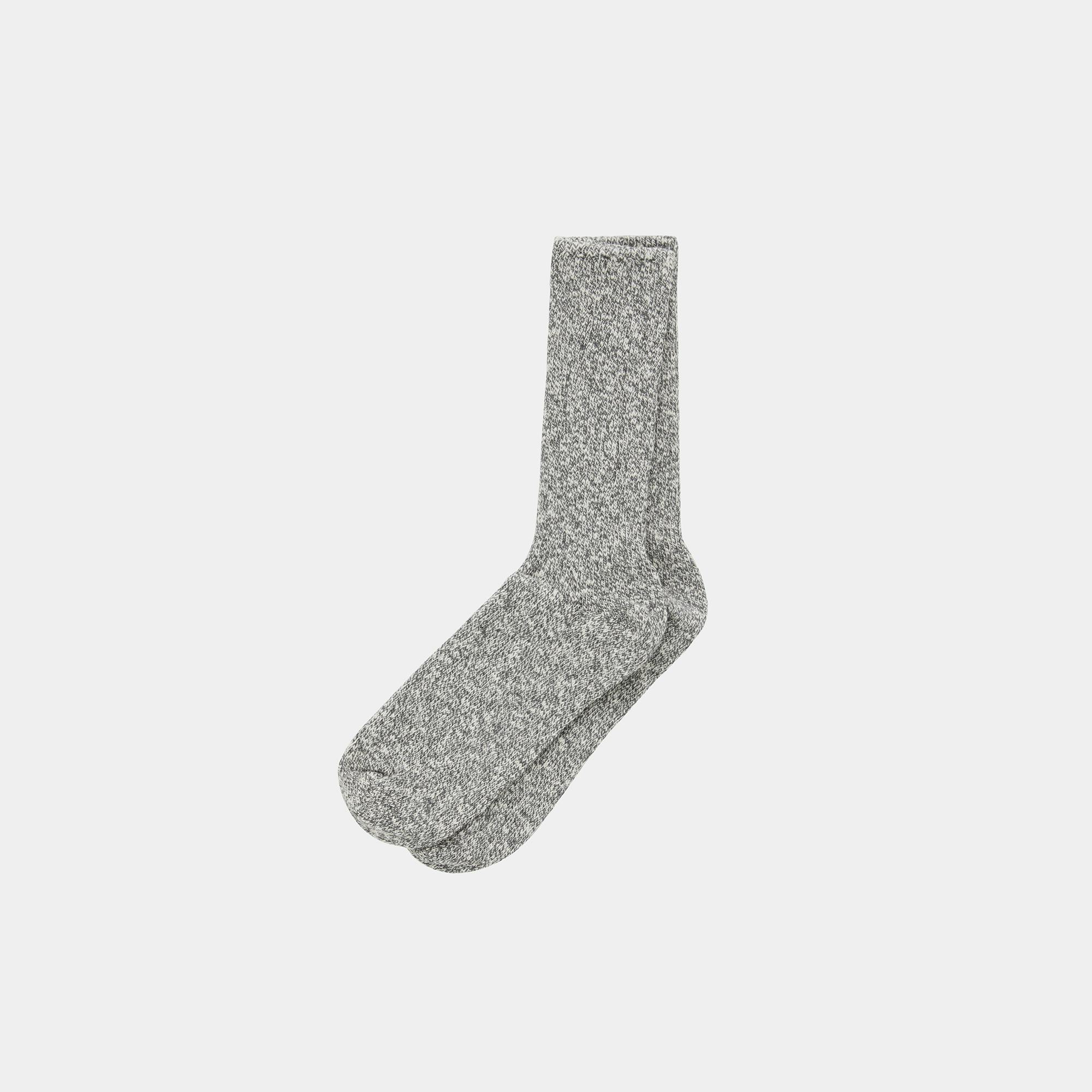Crew Socks (Heathered Grey) - Render - Back