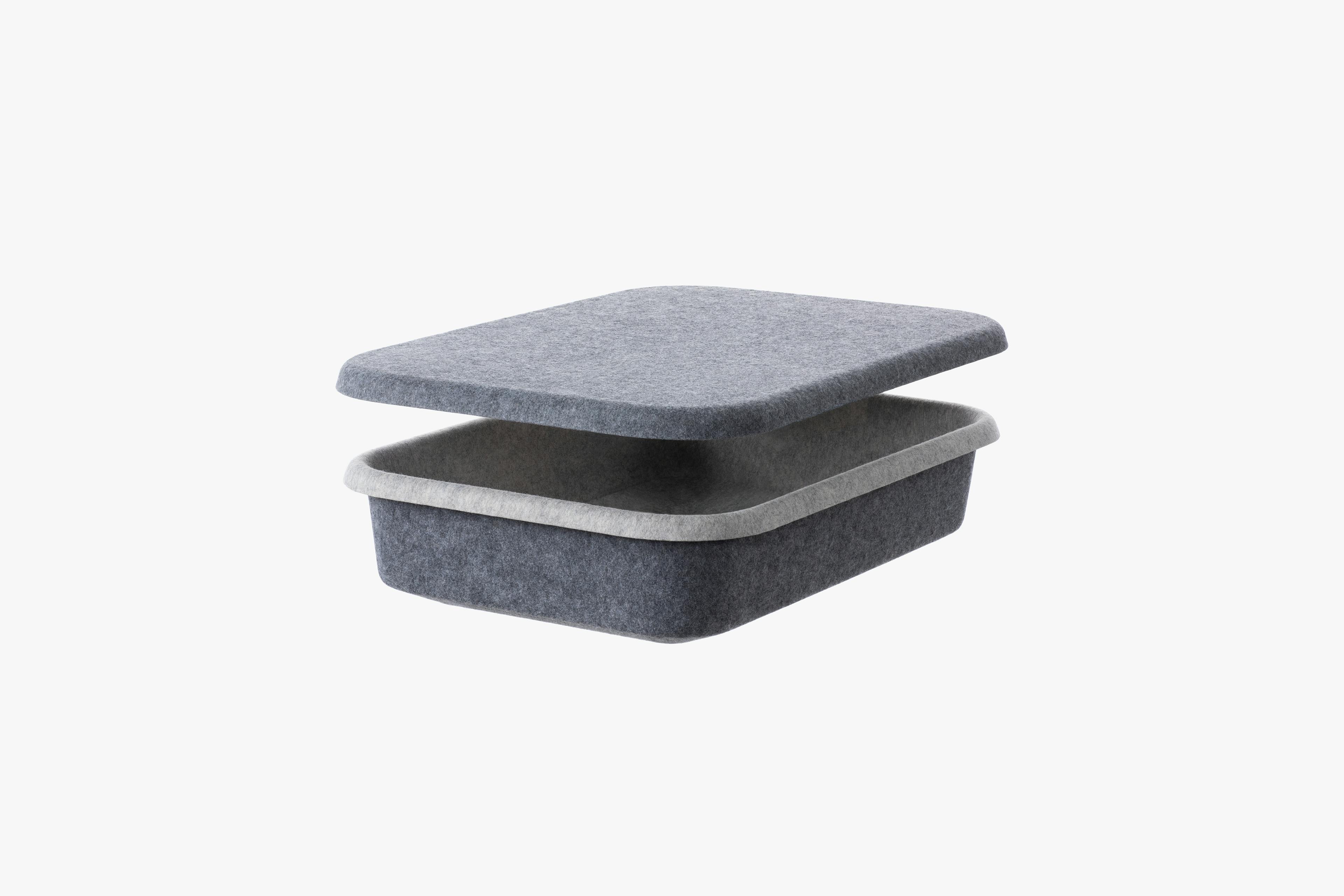 Dusk and Heathered Grey Colored Thuma Underbed Storage Container