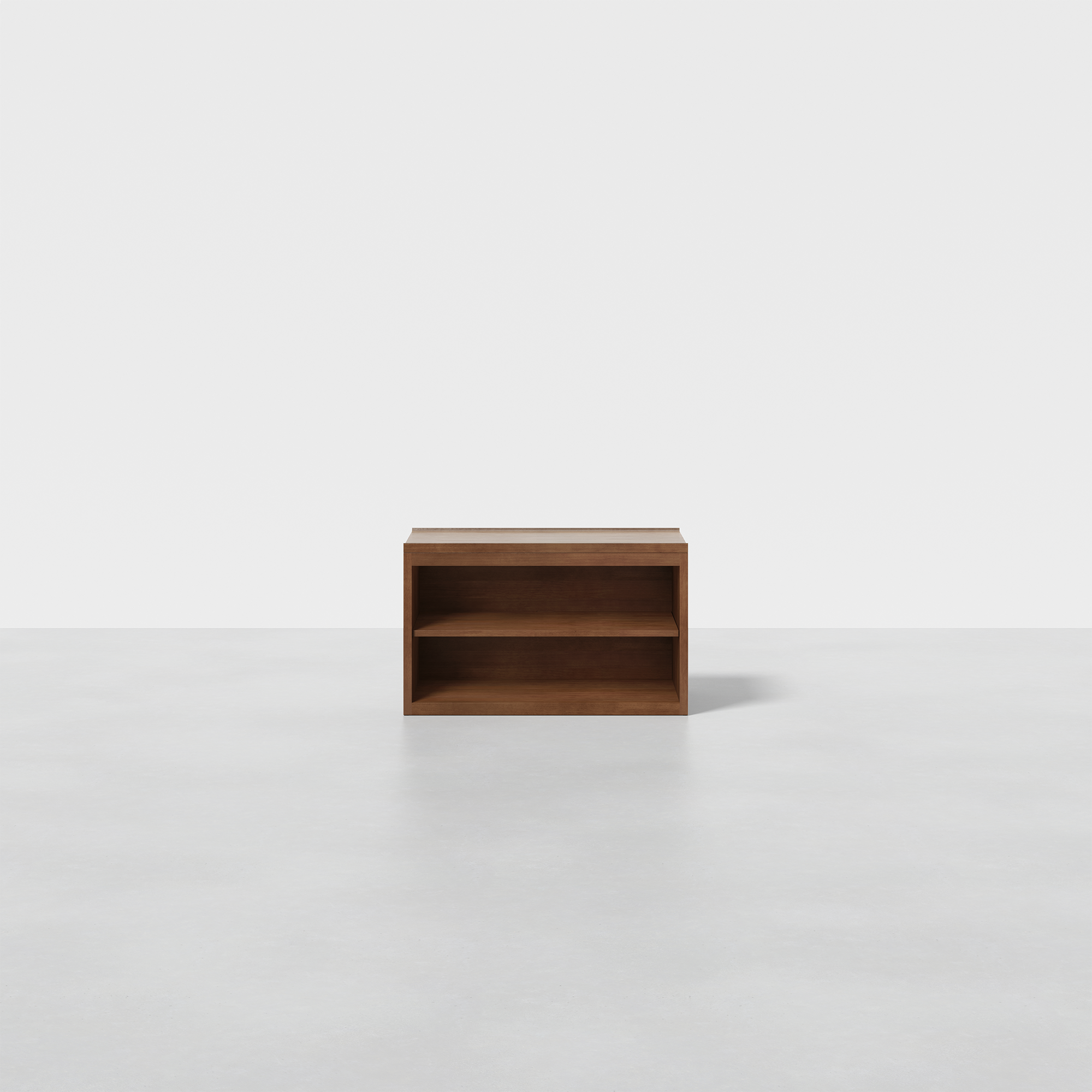 The Cubby Nightstand (Walnut) - Render - Front