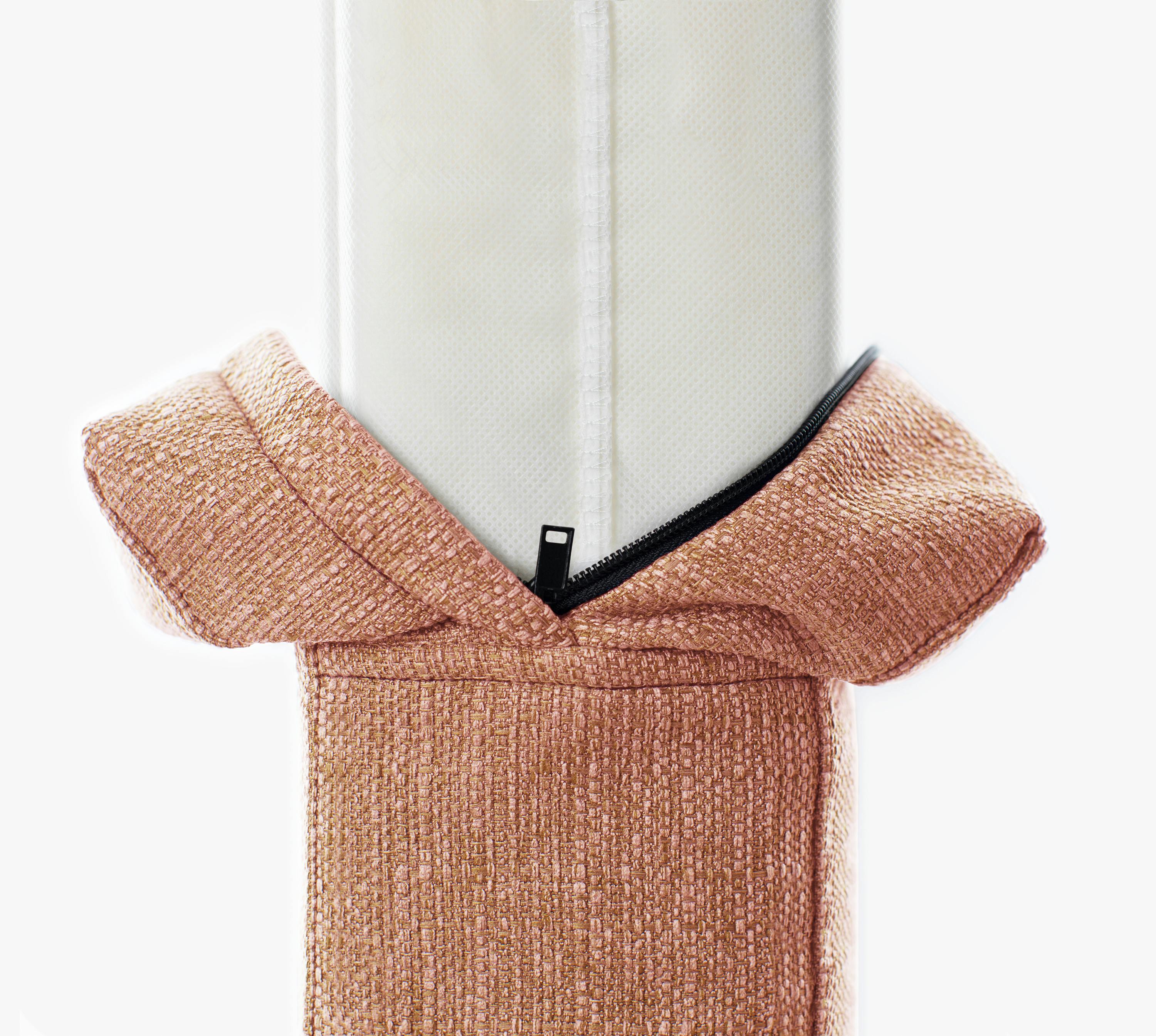 Pillowboard Cover (Linen-Weave / Clay) - Unzipped 