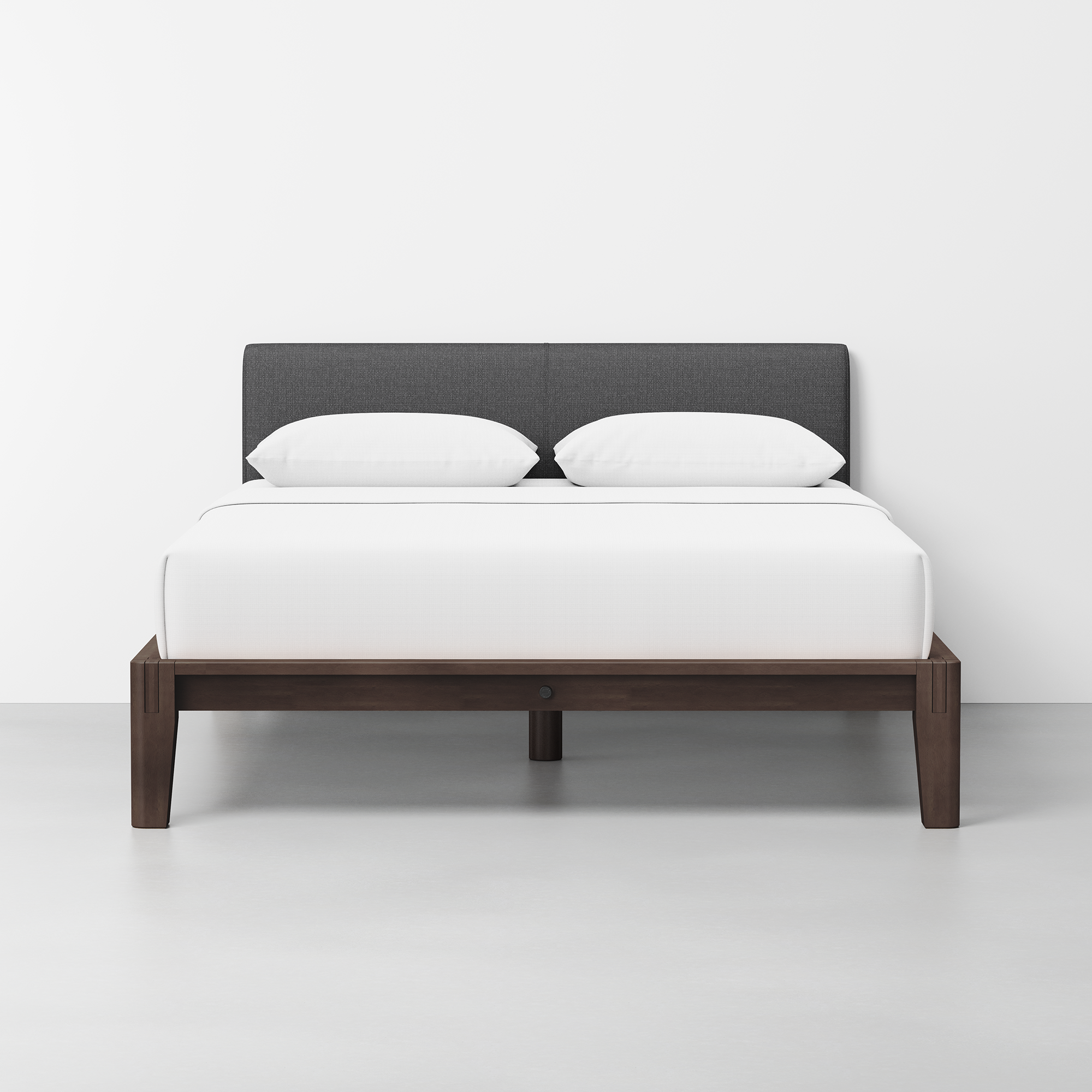 The Bed (Espresso / Dark Charcoal) - Render - Front