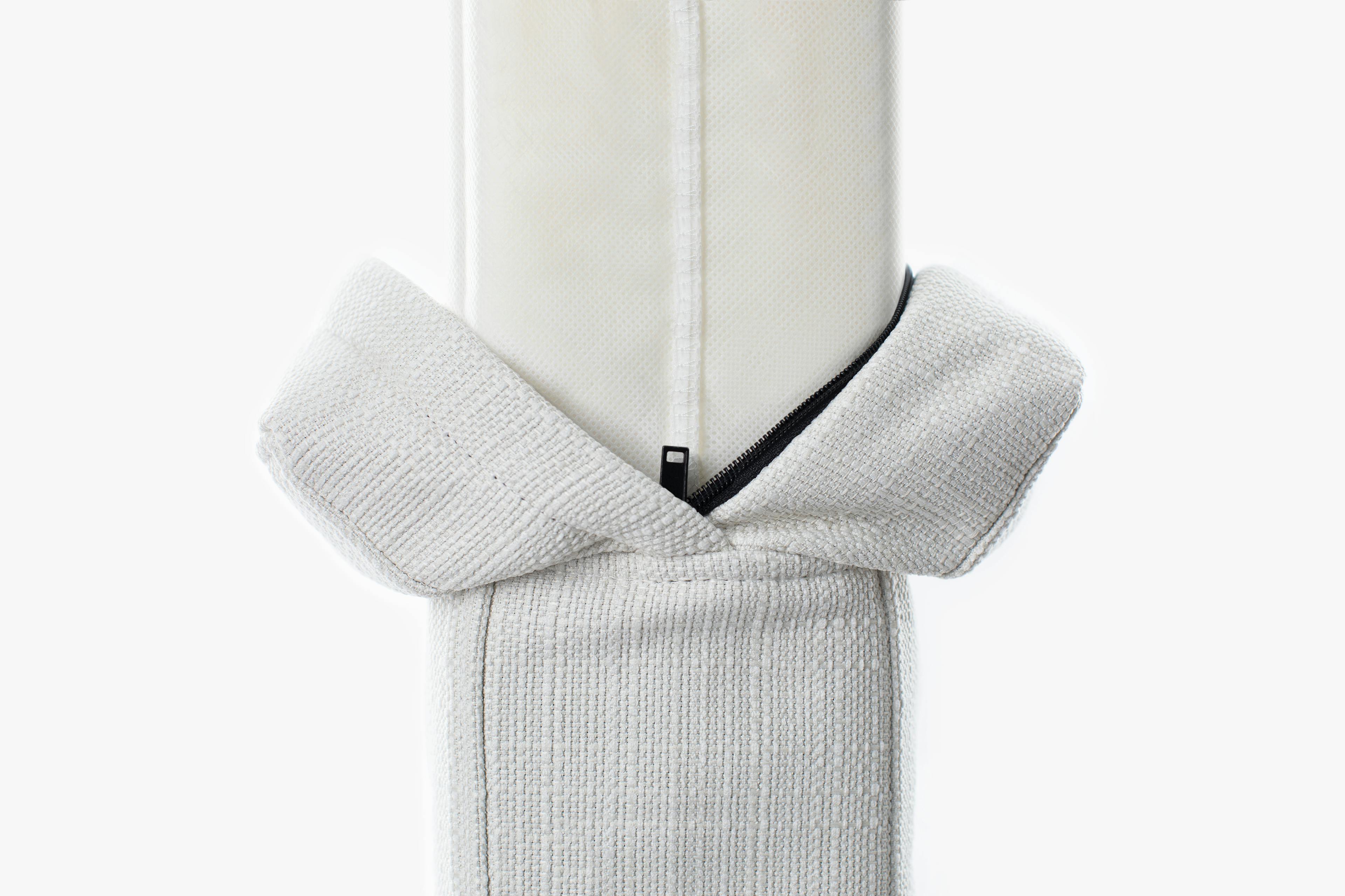 PDP Image: Pillowboard Cover (Linen Weave / Light Linen) - 3:2 - Unzipped