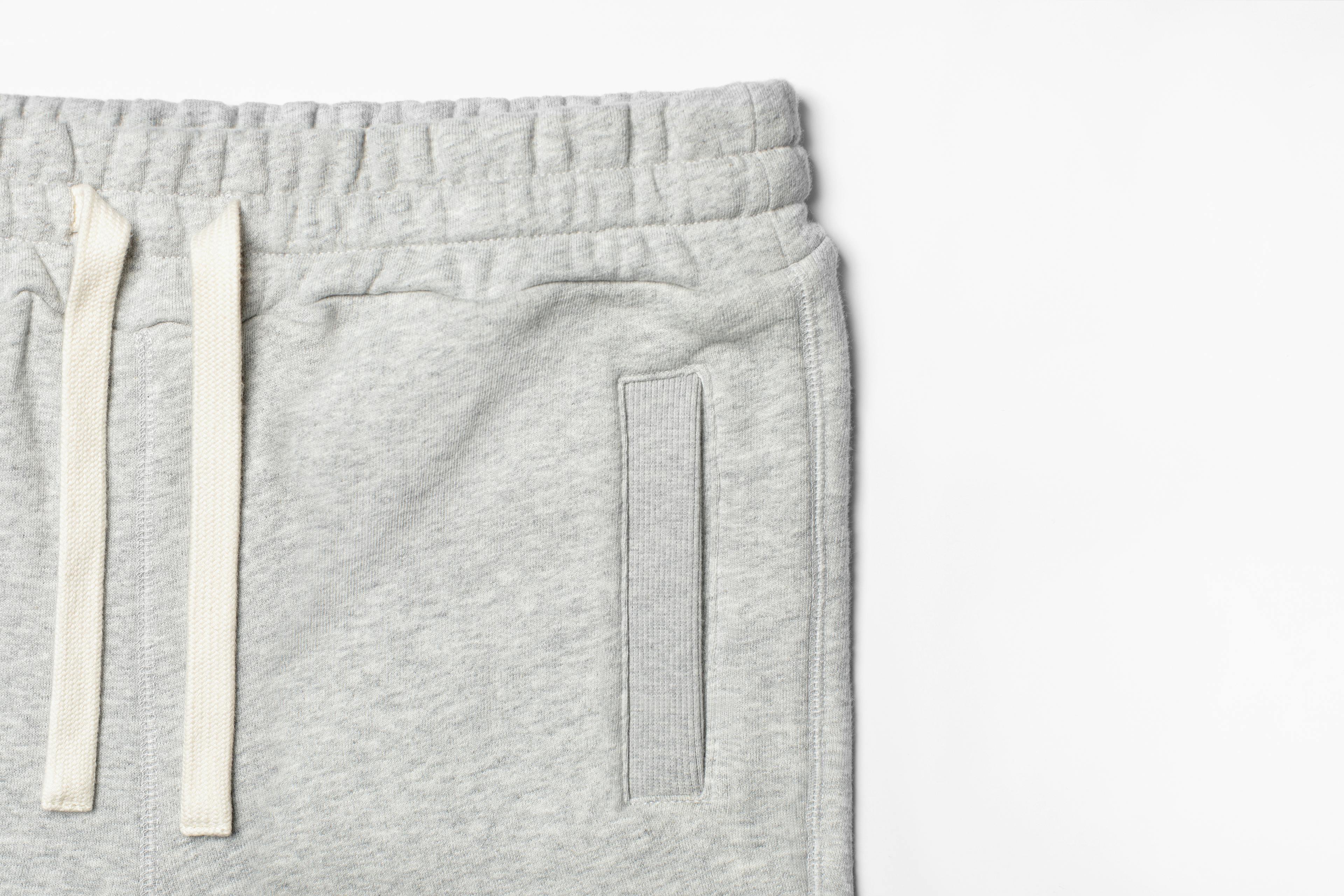Lounge Leisure Sweatpants in Grey, Detailed Front View