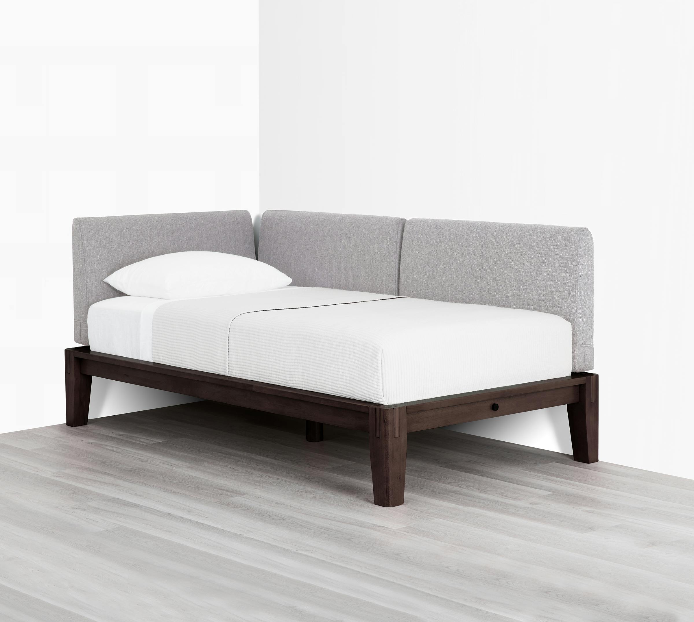 The Daybed (Espresso / Fog Grey) - Front 