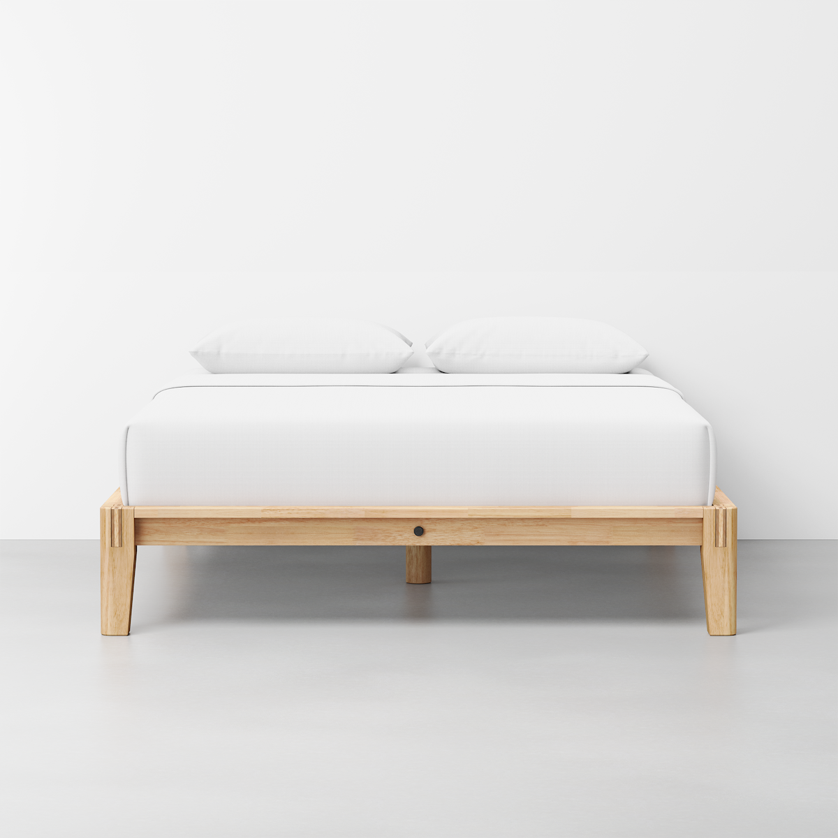 The Bed (Natural / Frame) - Render - Front
