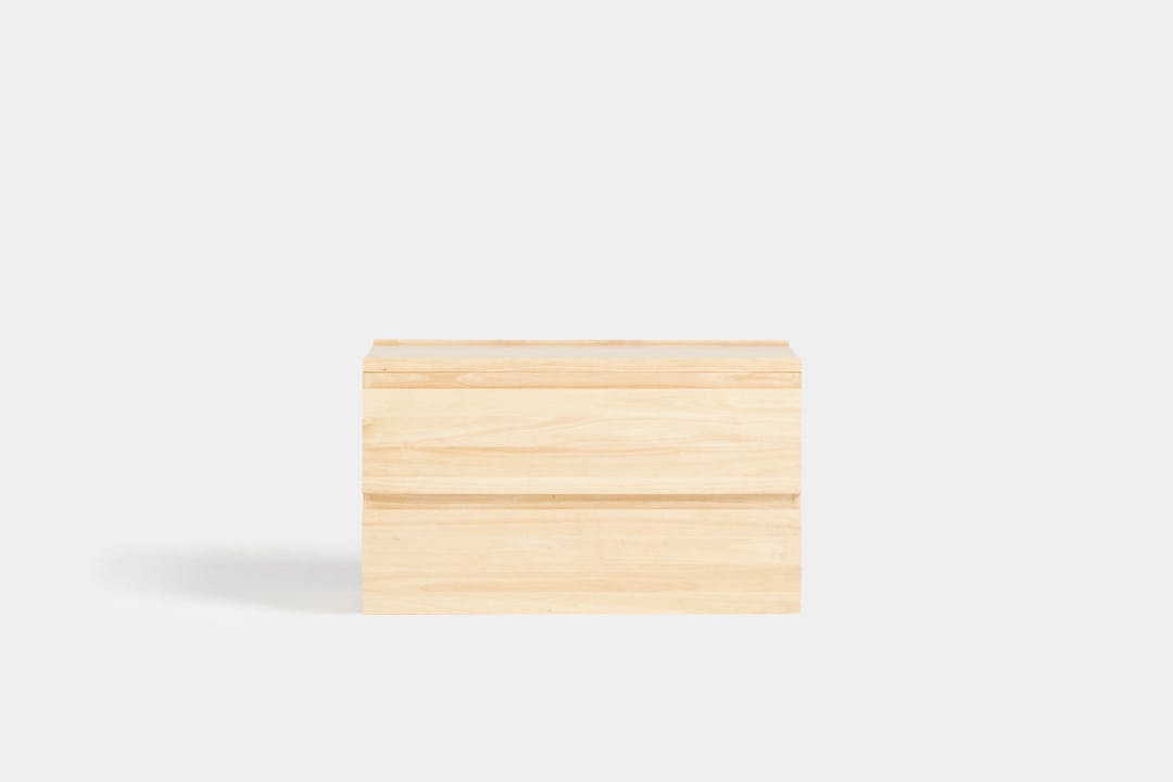 The Two-Drawer Nightstand, in Natural