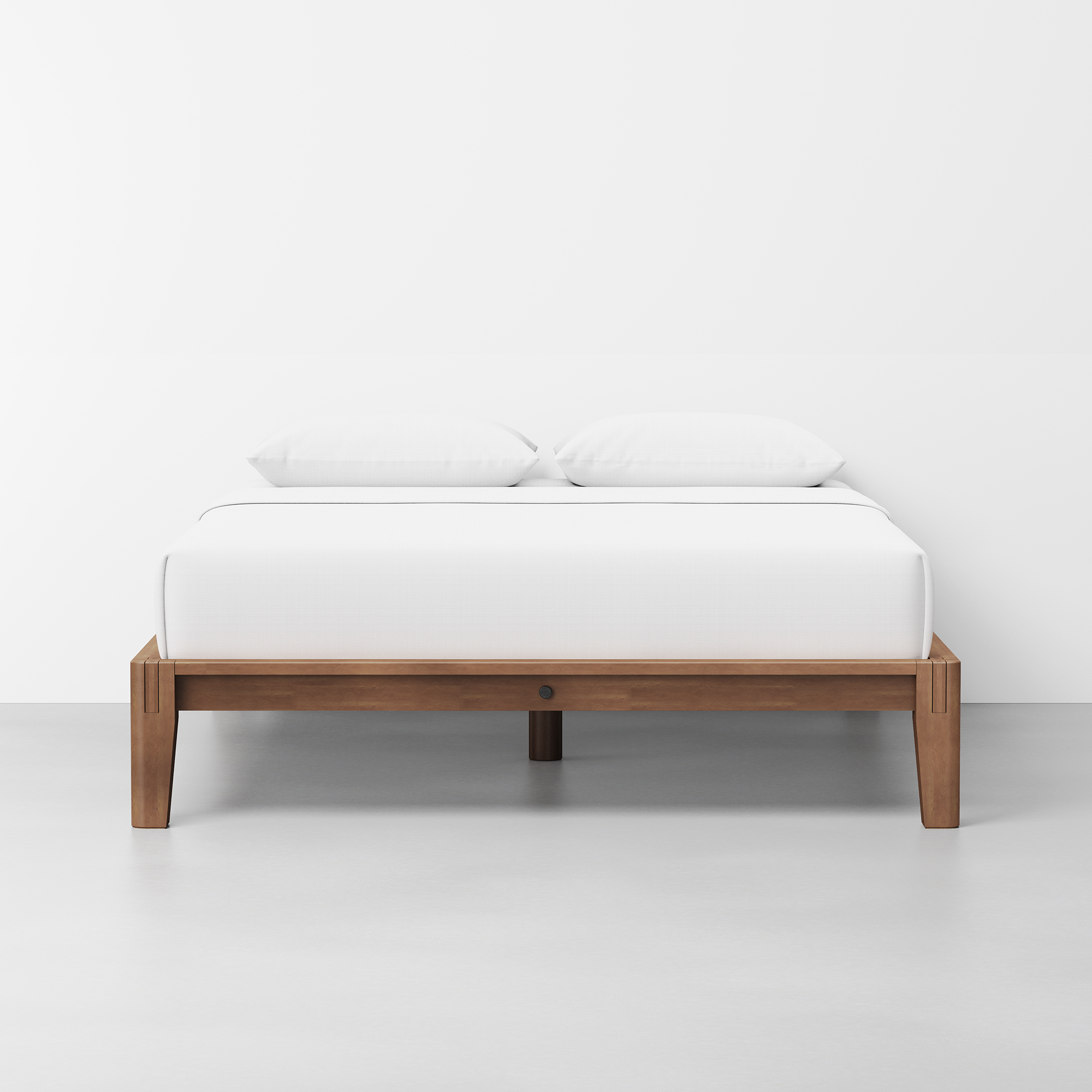 The Bed (Walnut / Frame) - Render - Front