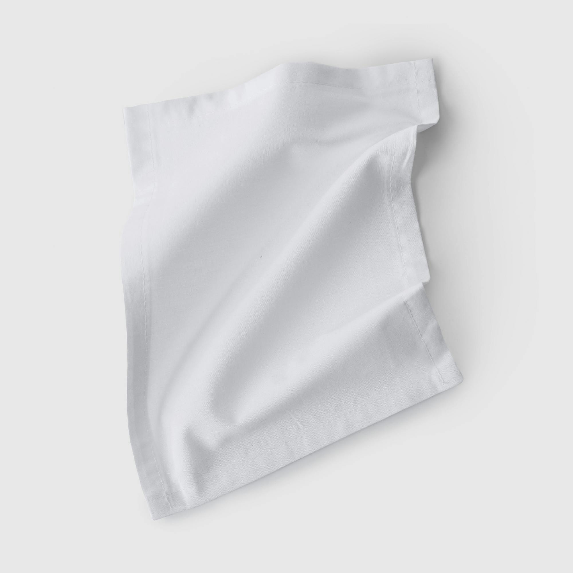 Cotton Percale Swatch (White) - Mobile