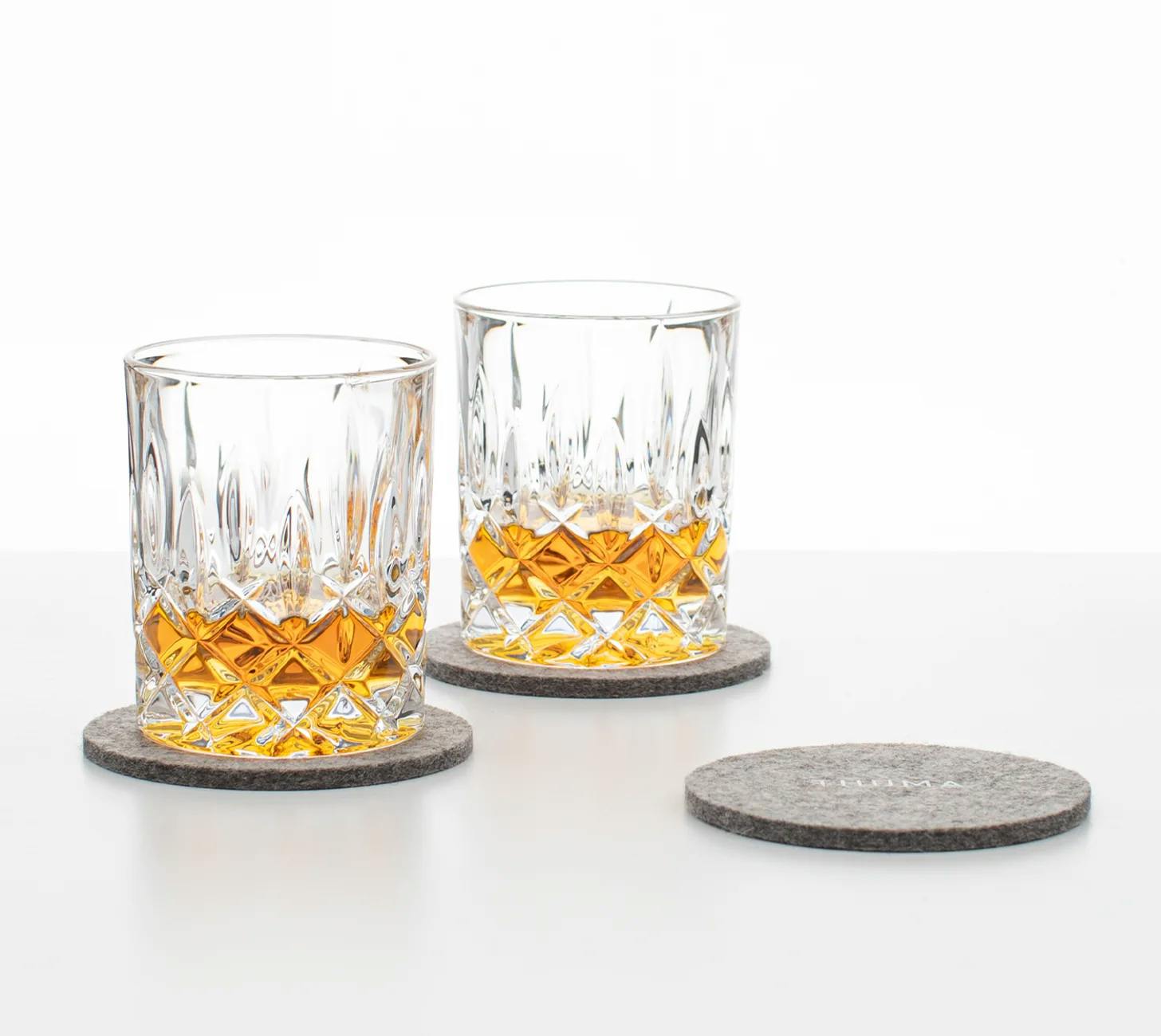 Have Some Respect Coasters (Heathered Grey) Rocks Glass