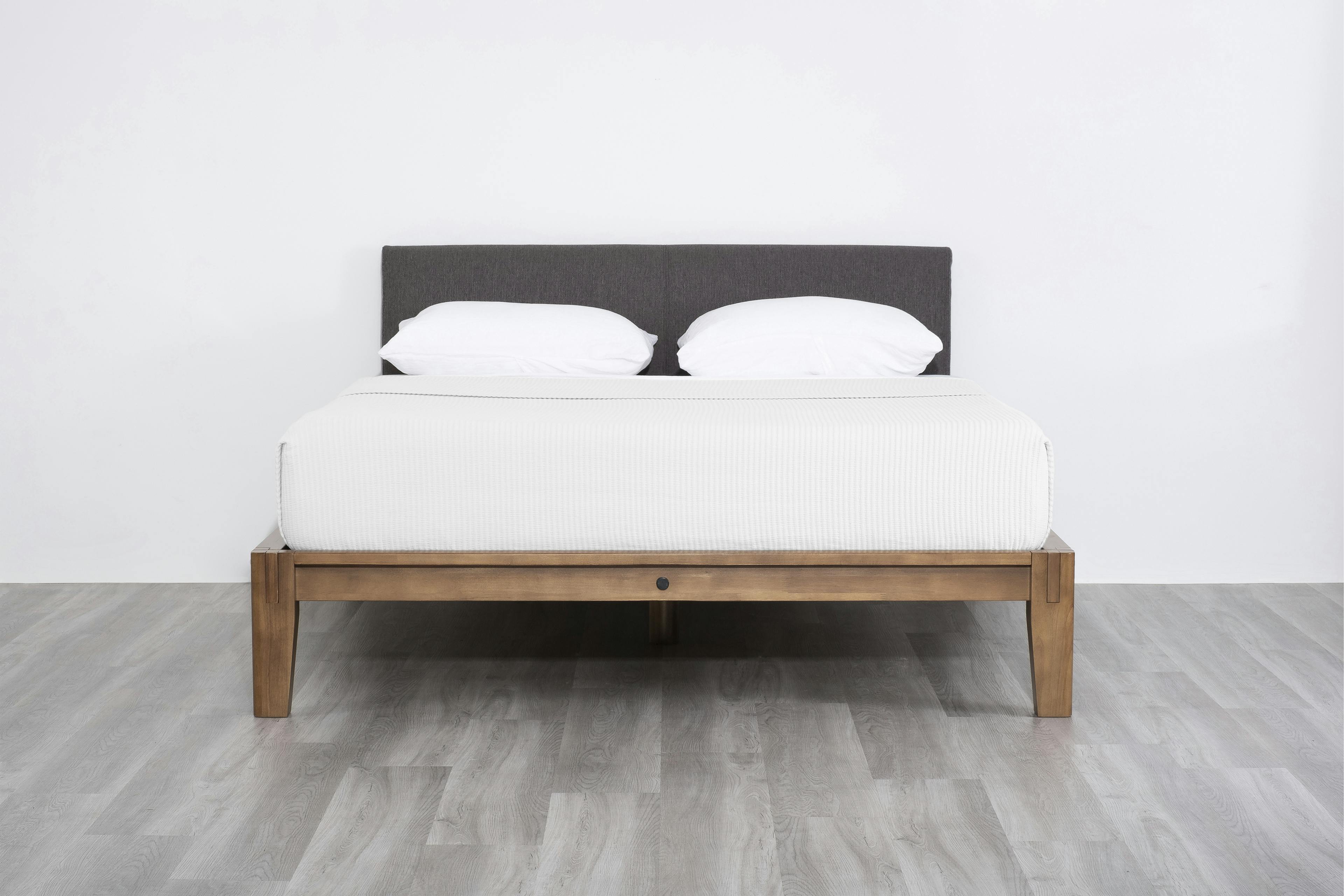 The Bed in Walnut and Dark Charcoal Colorway